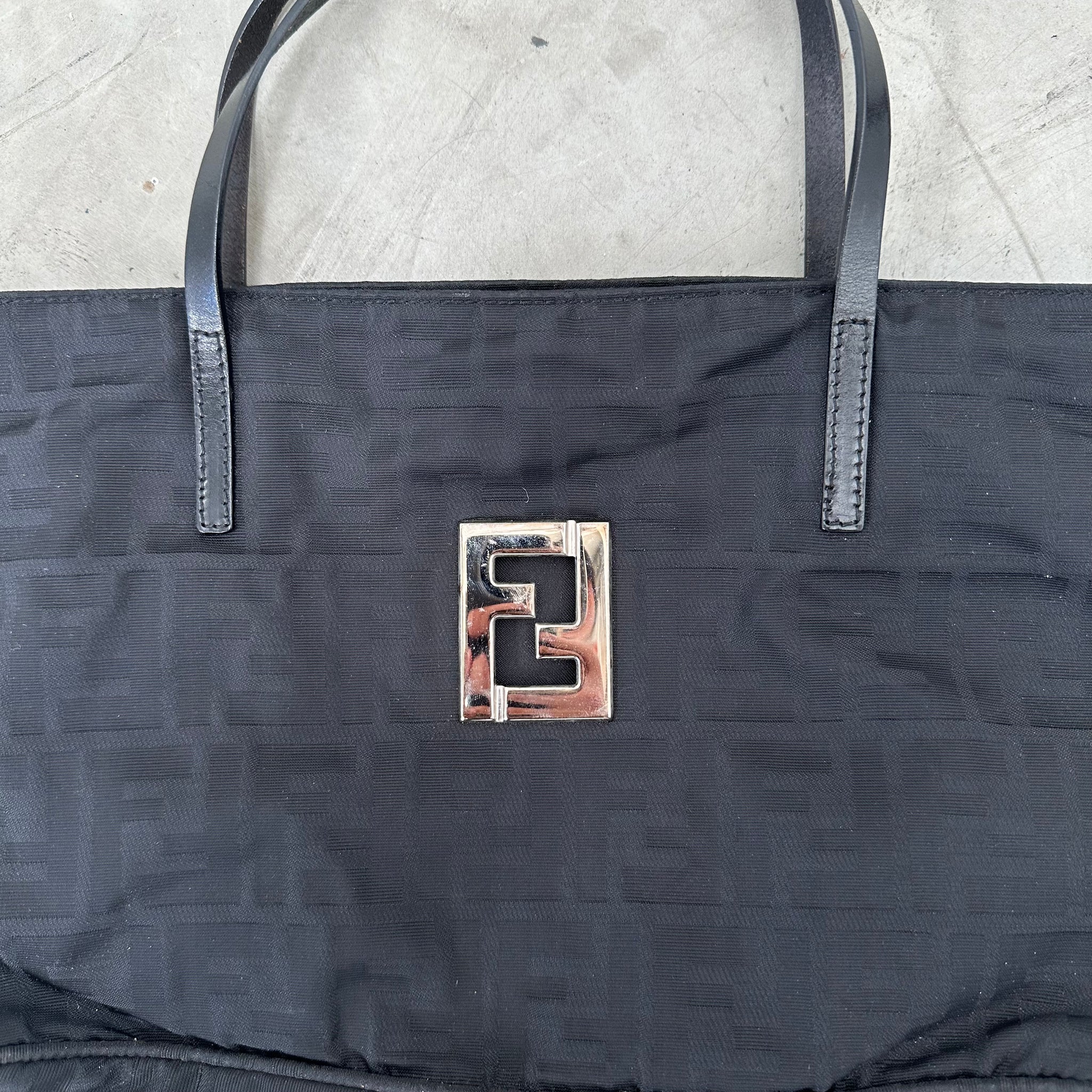 Fendi FF Zucca Tote Bag Black