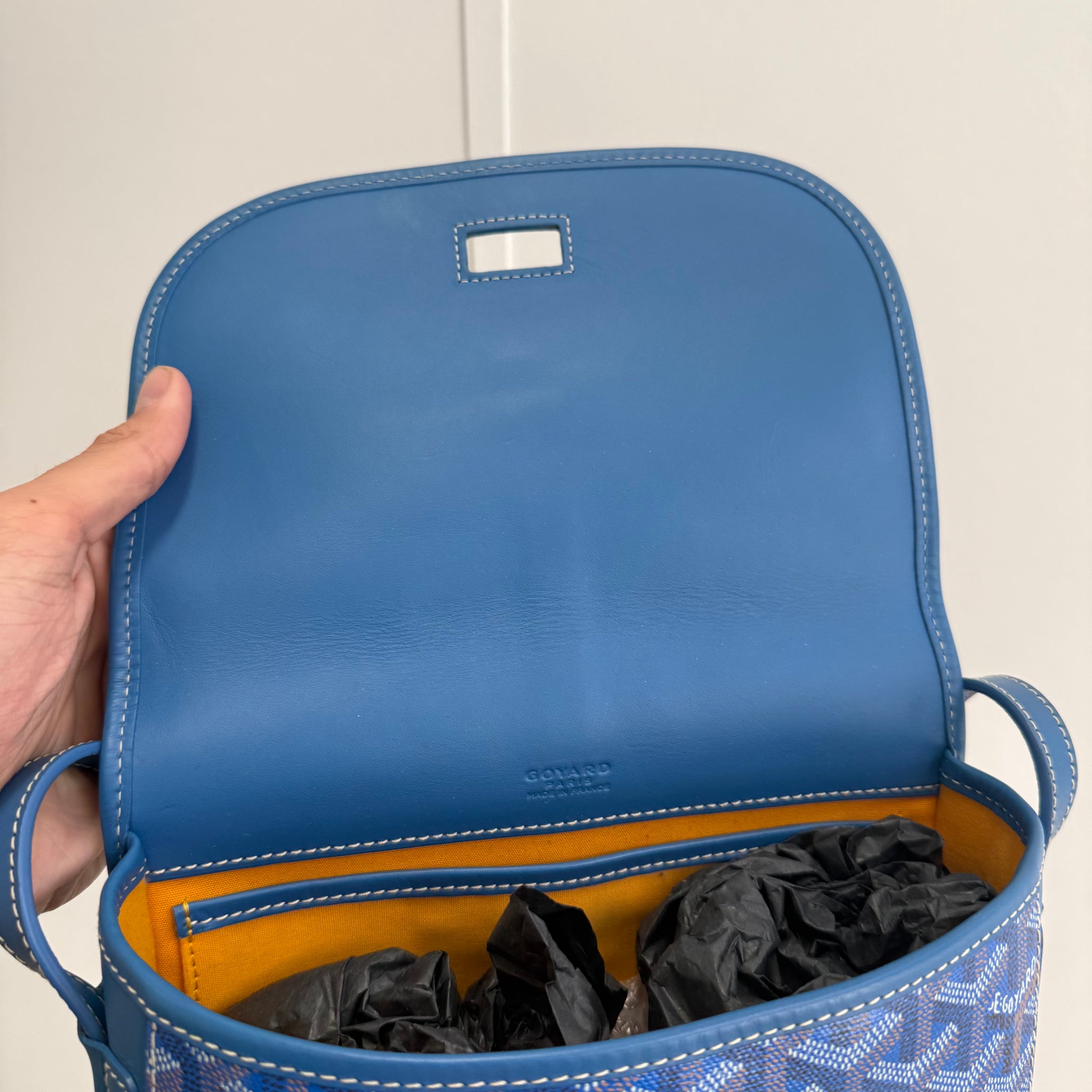 Goyard Belvedere PM Messenger Bag Sky Blue