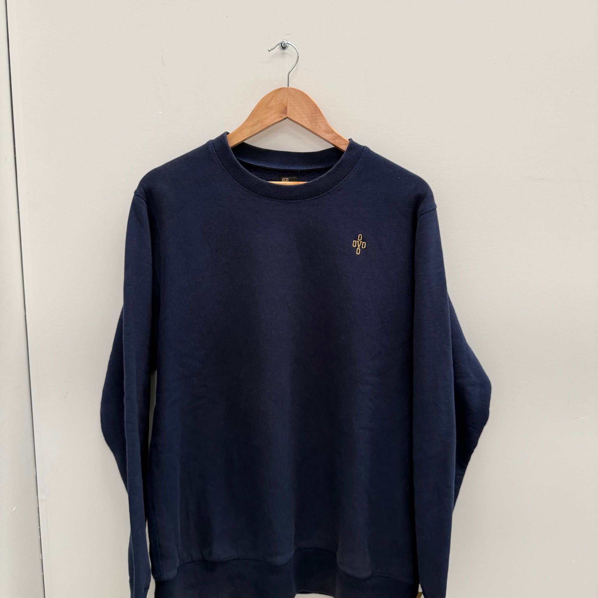 OVO Small Logo Crewneck Navy (Size L)