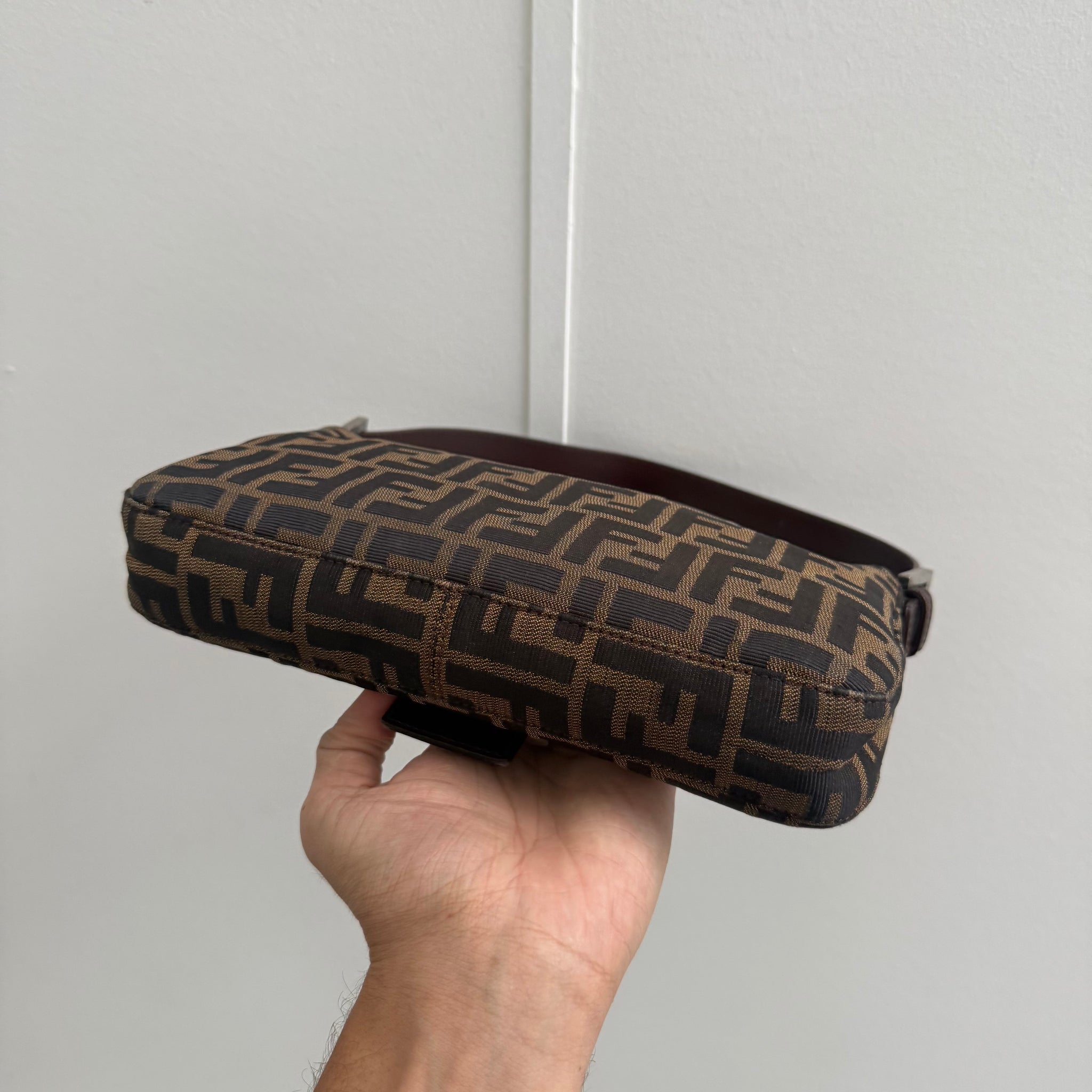 Fendi Zucca Print Baguette Bag