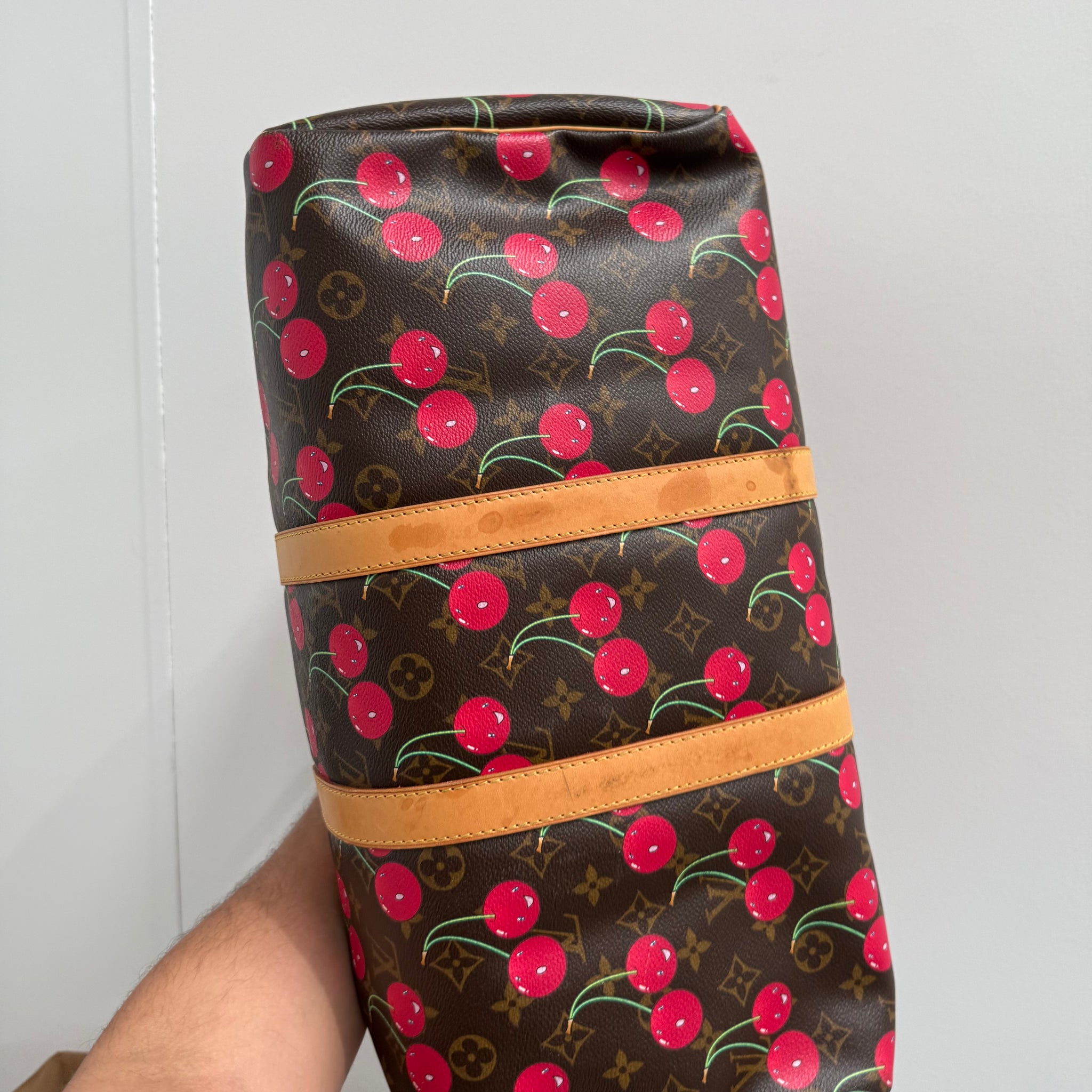 Louis Vuitton Takashi Murakami Keepall Cherry 45