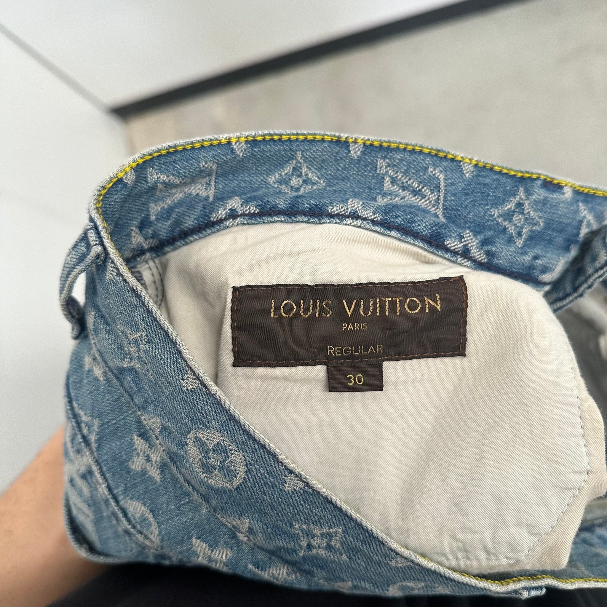 Supreme x Louis Vuitton Jacquard Denim 5-Pocket Jean Blue (Size 30)