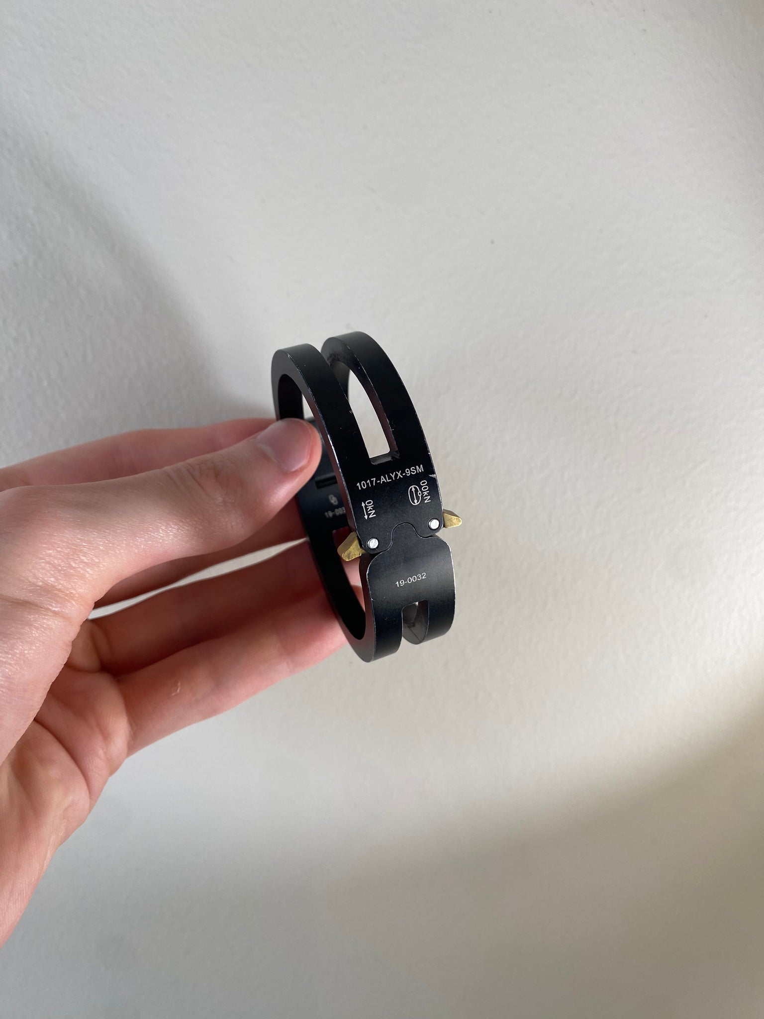 Alyx Metal Buckle Bracelet Black