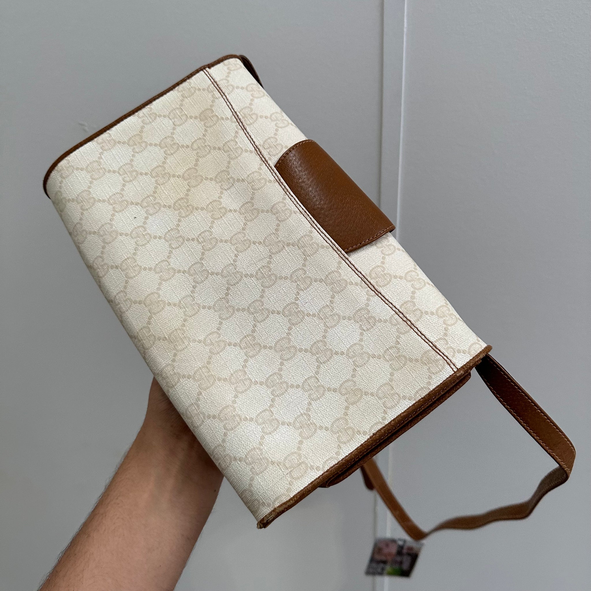 Gucci White Rectangle Crossbody Bag