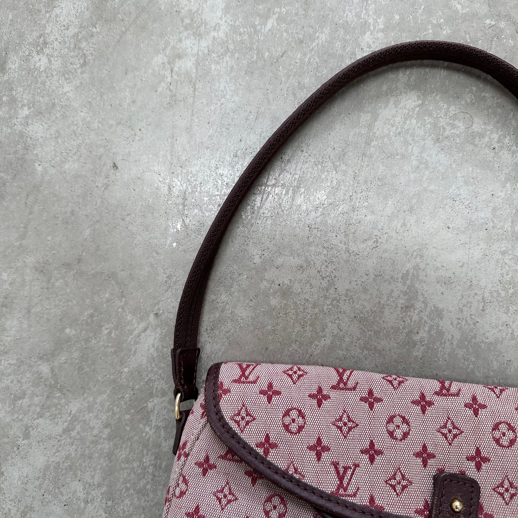 Louis Vuitton Red Monogram Canvas Mini Lin Marjorie Shoulder Bag