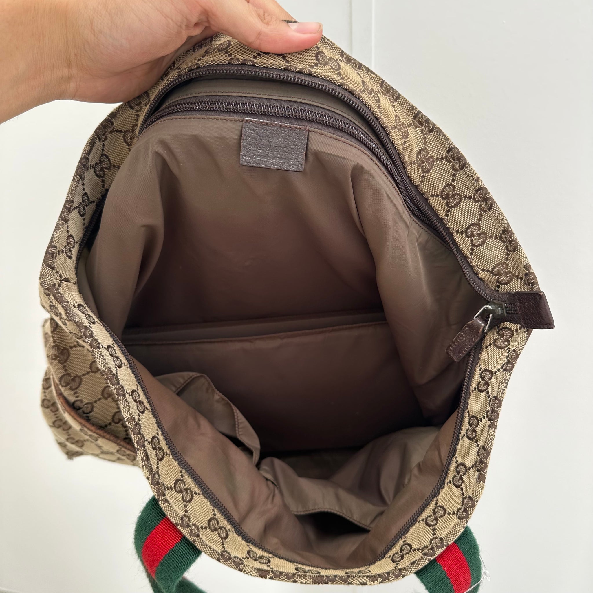 Gucci Stripe Strap Rectangle Tote Bag