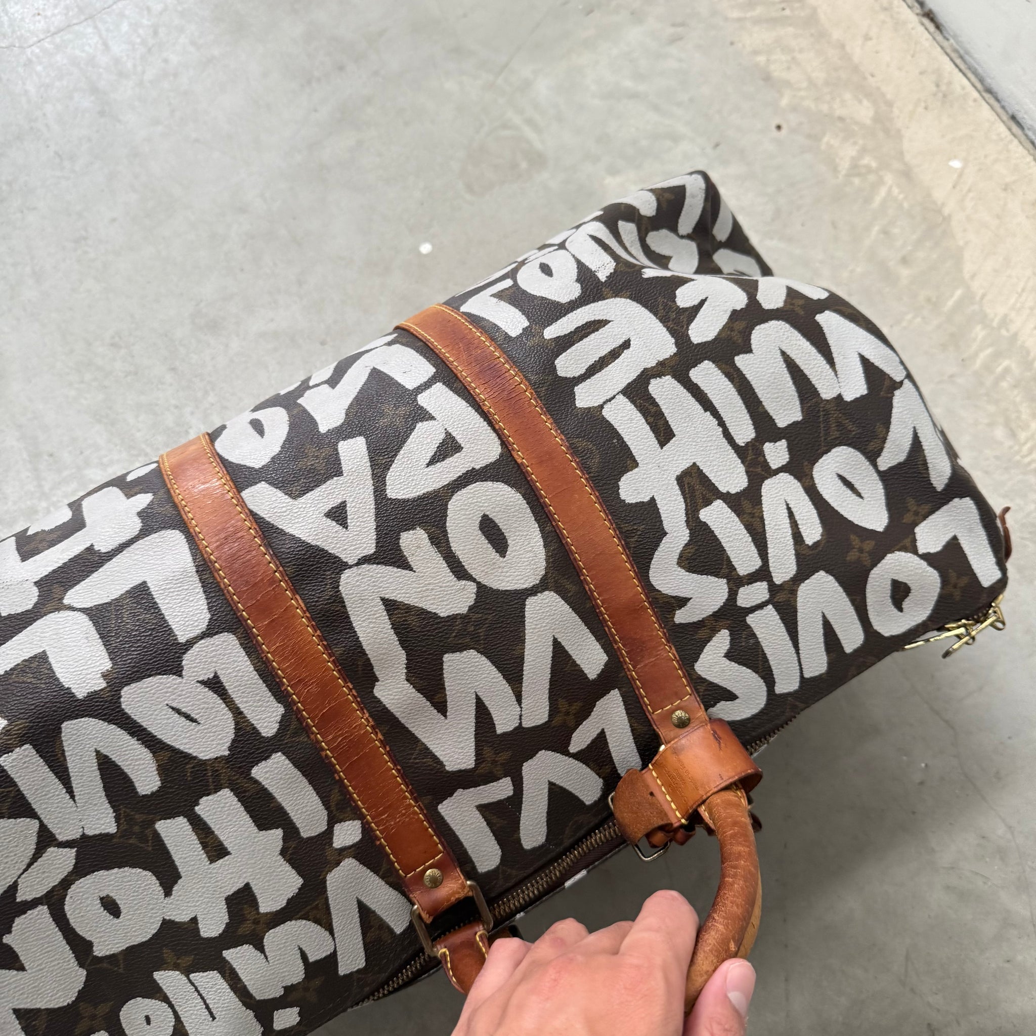 Louis Vuitton Monogram Stephen Sprouse Graffiti Keepall 50 Duffle Bag