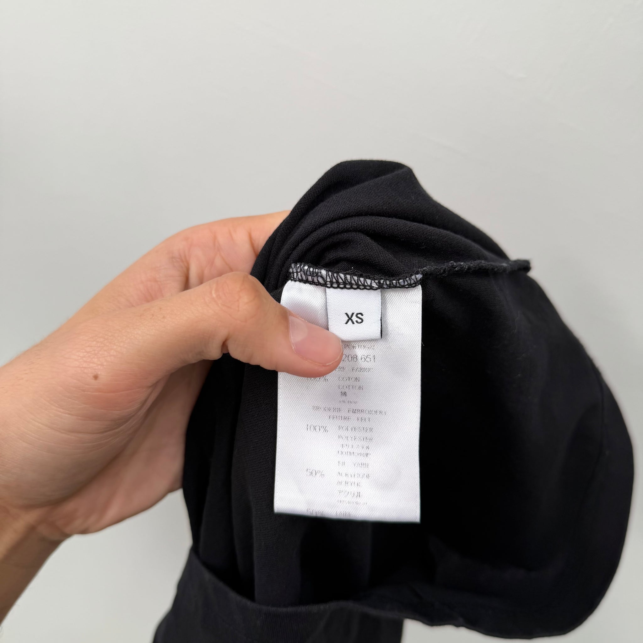 Givenchy Neckline Star Print T Shirt Black (Size XS)