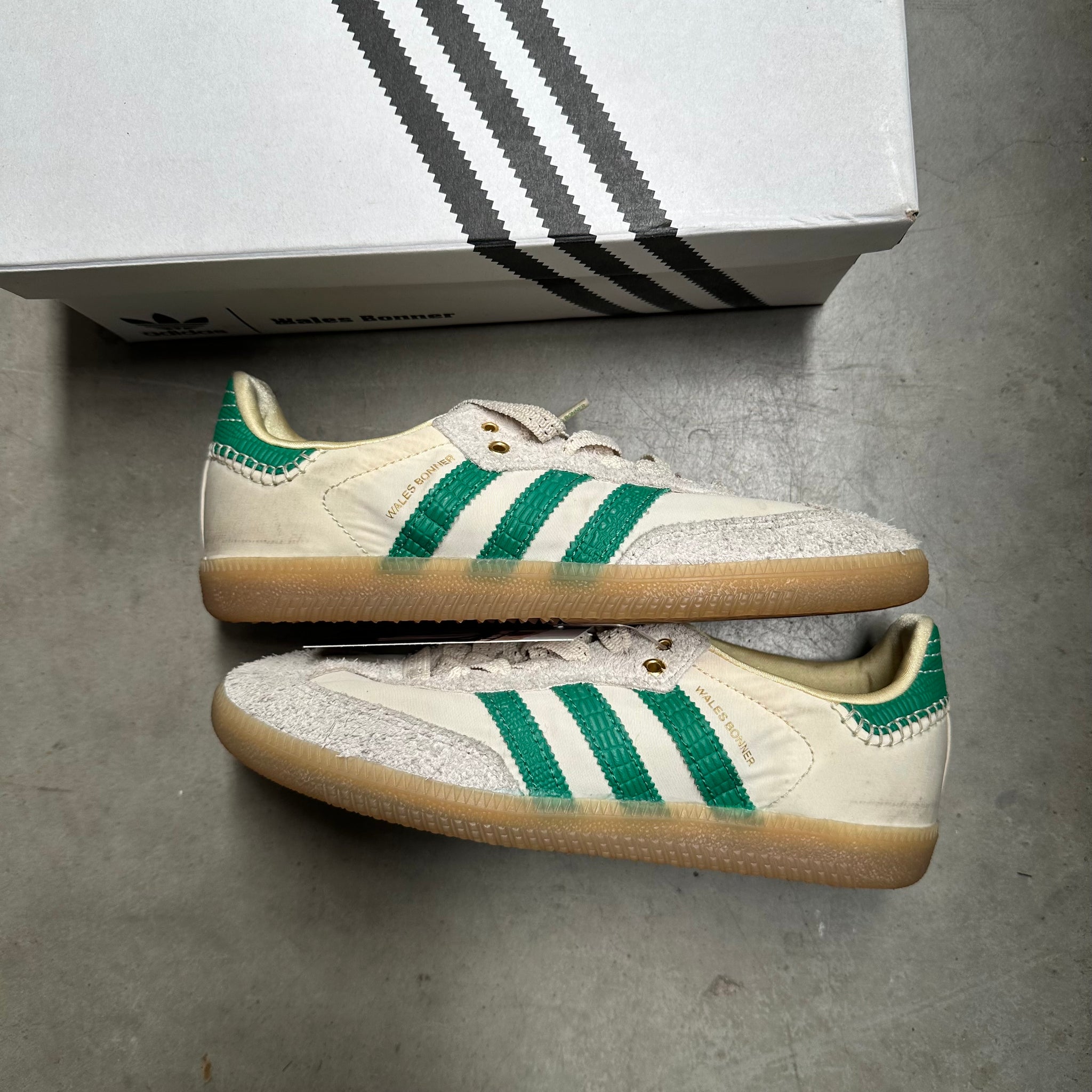 Adidas Samba Wales Bonner Cream Green US4