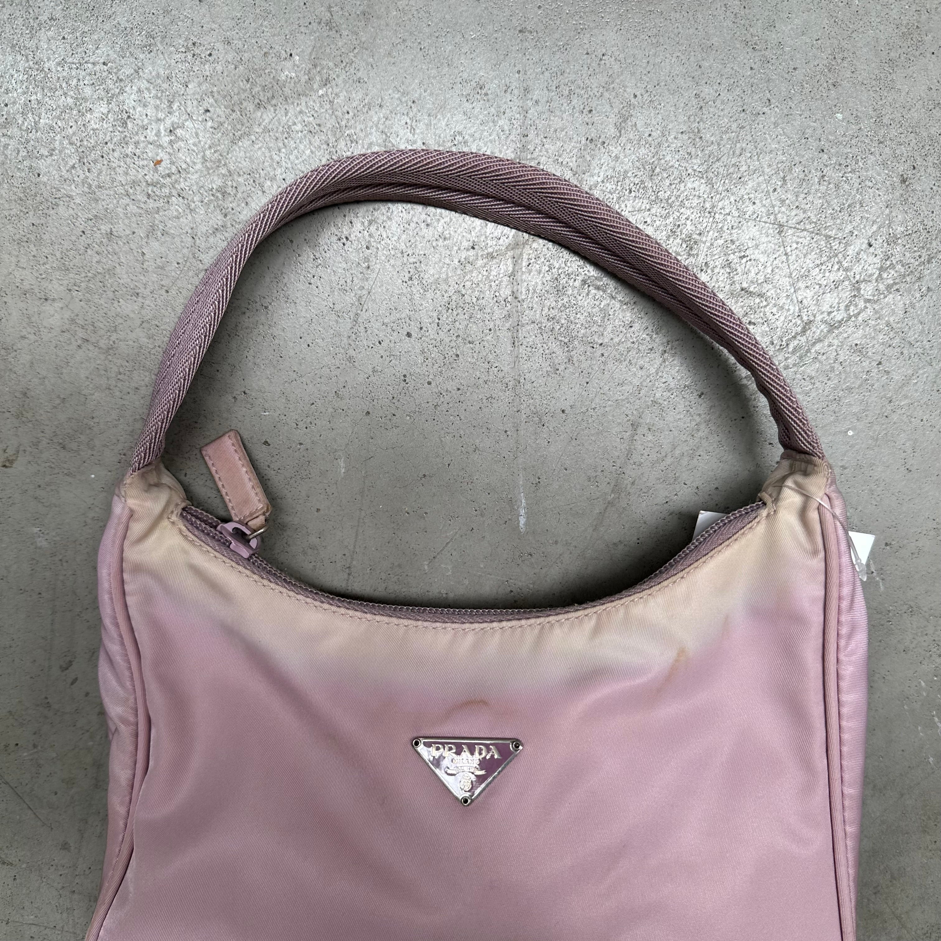 Prada Pink Hobo Shoulder Bag Curated by Charbel