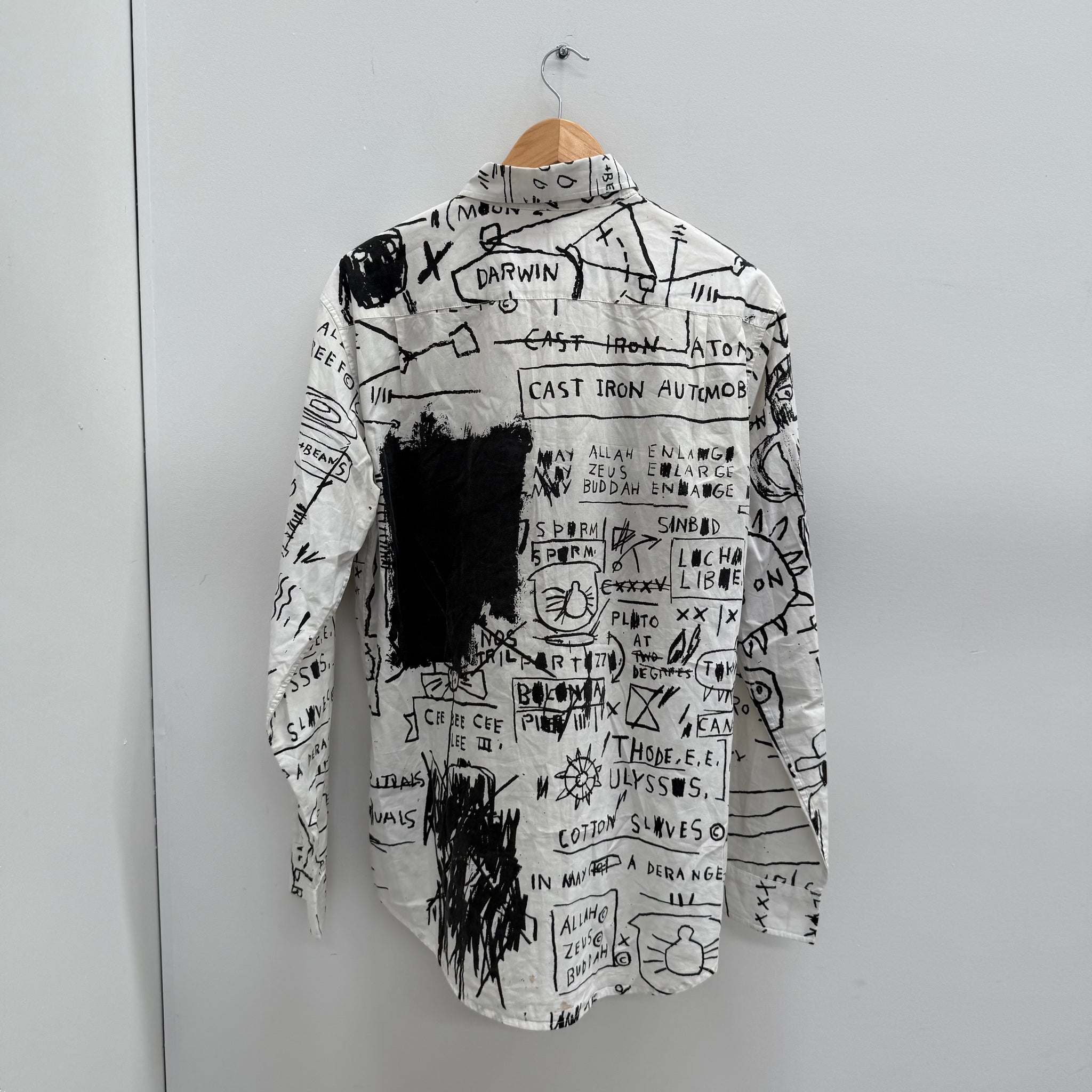 Supreme Jean-Michel Basquit Button Up Shirt White (Size L)