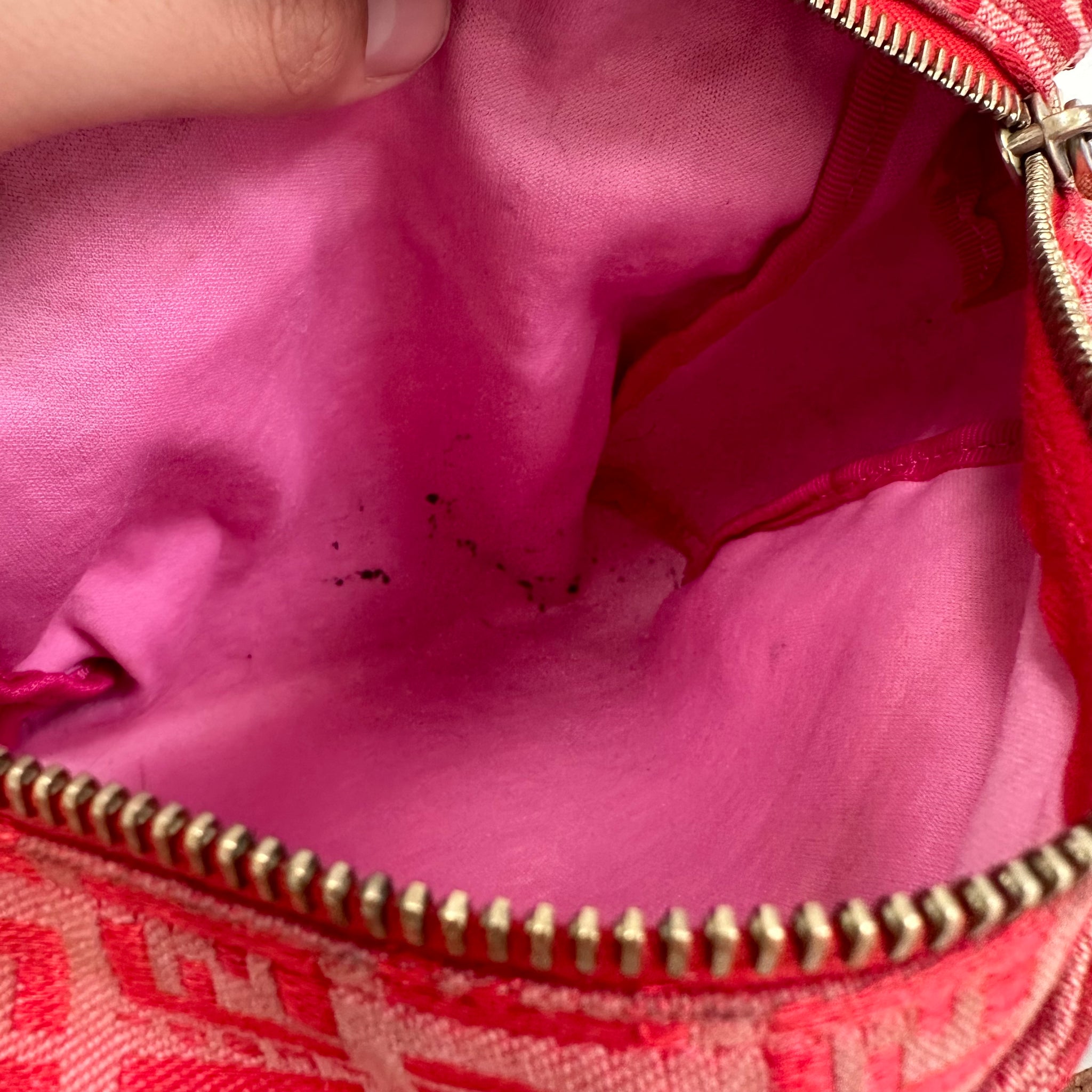 Fendi Mini Red Canvas Bag