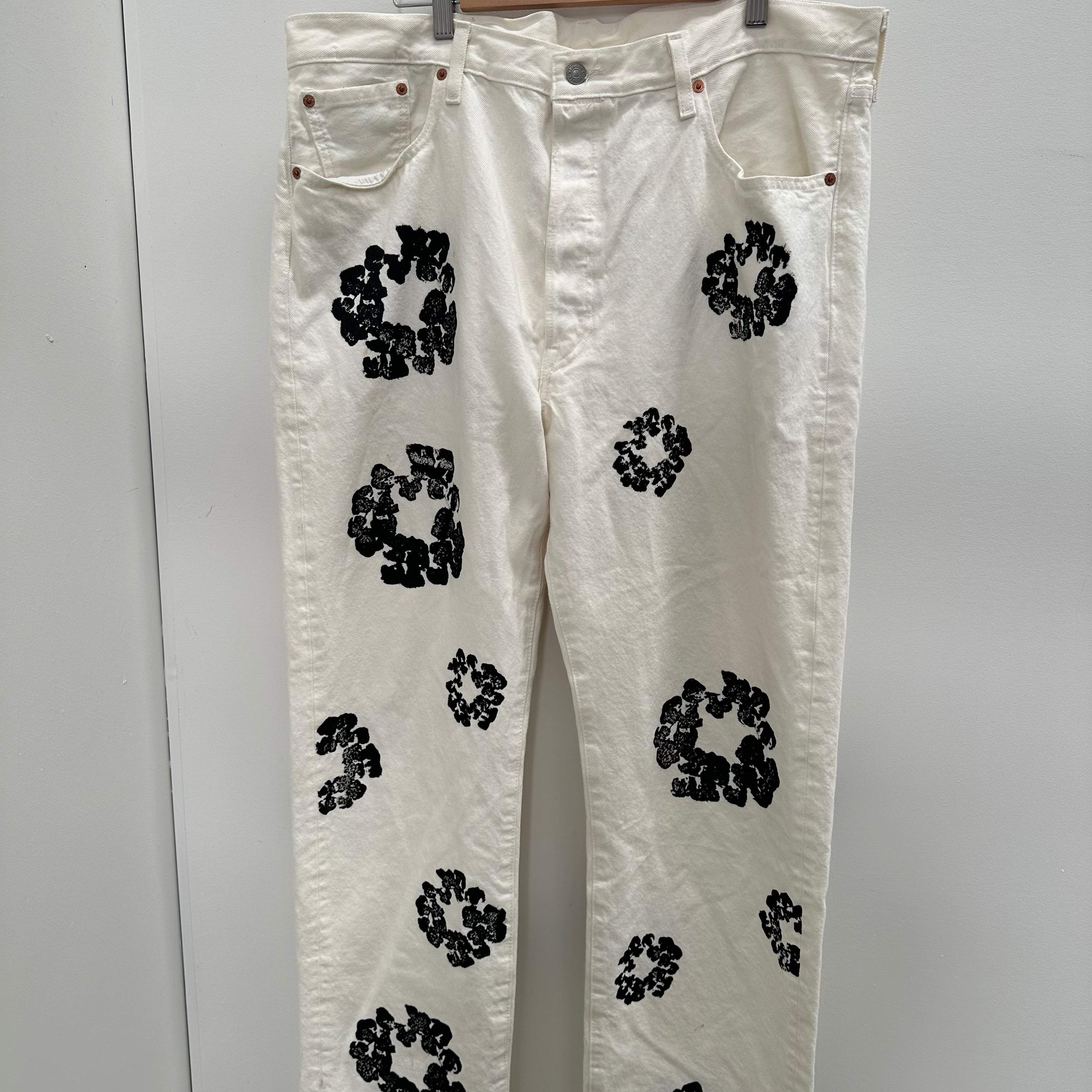Denim Tears Cotton Wreath Jeans (White) 40 x 34