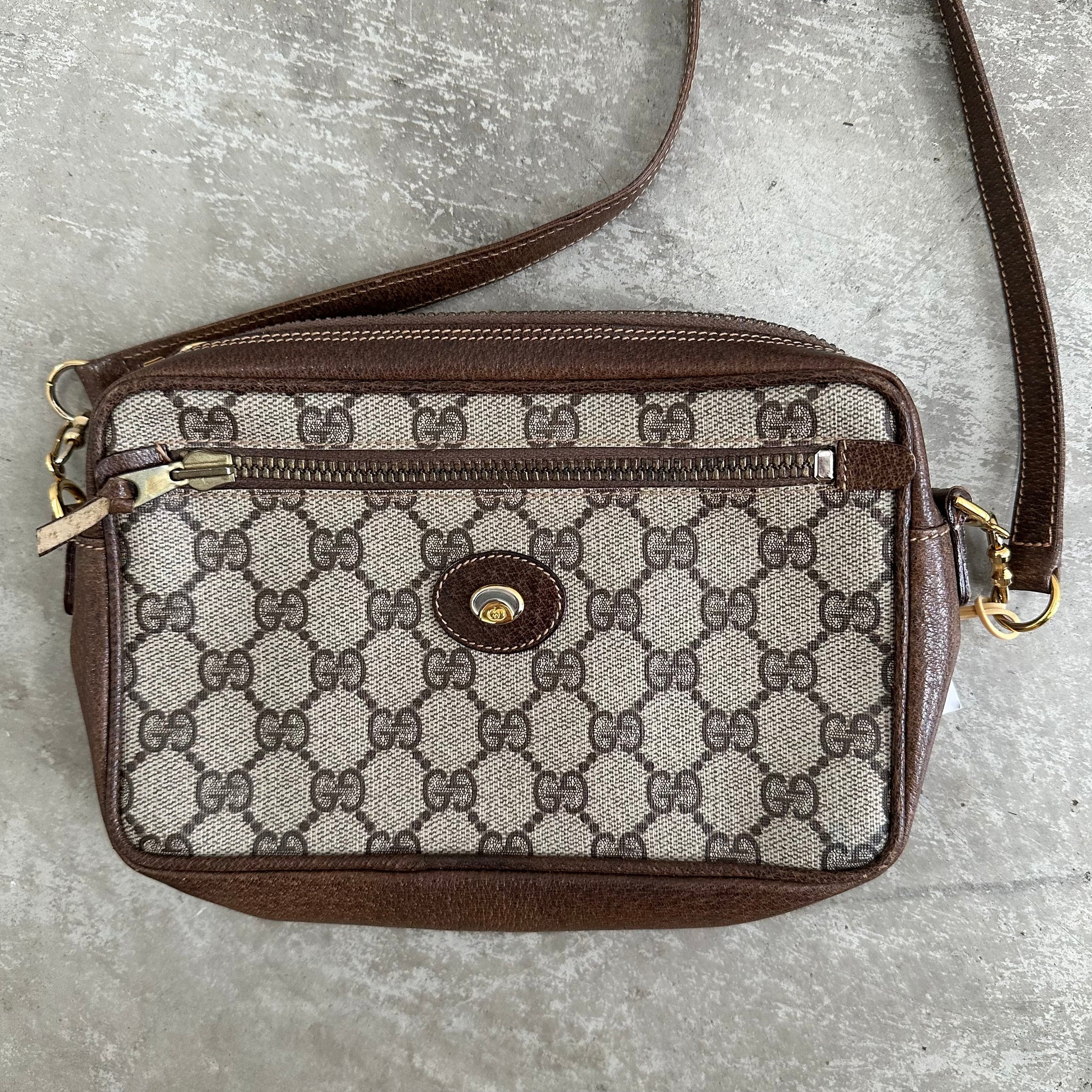 Gucci GG Monogram PVC Supreme Shoulder Bag