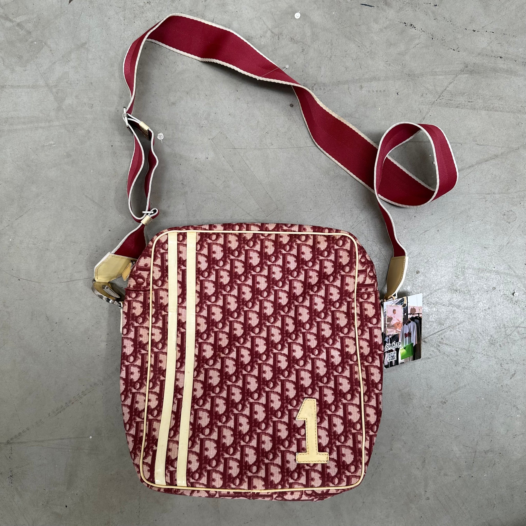 Dior Oblique Trotter Crossbody Bag Red