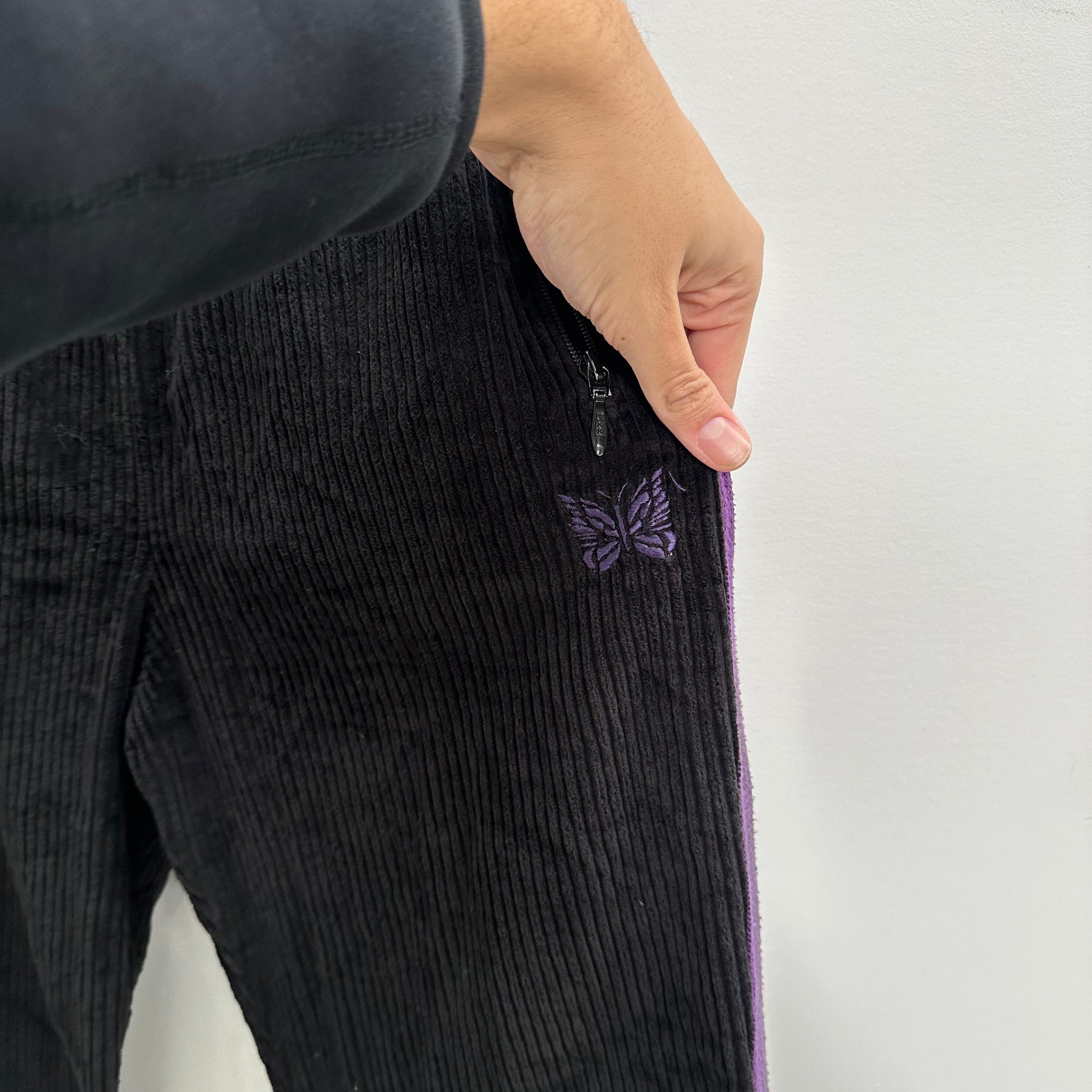 Needles Black/Purple Corduroy Pants Japan Exclusive (Size M)
