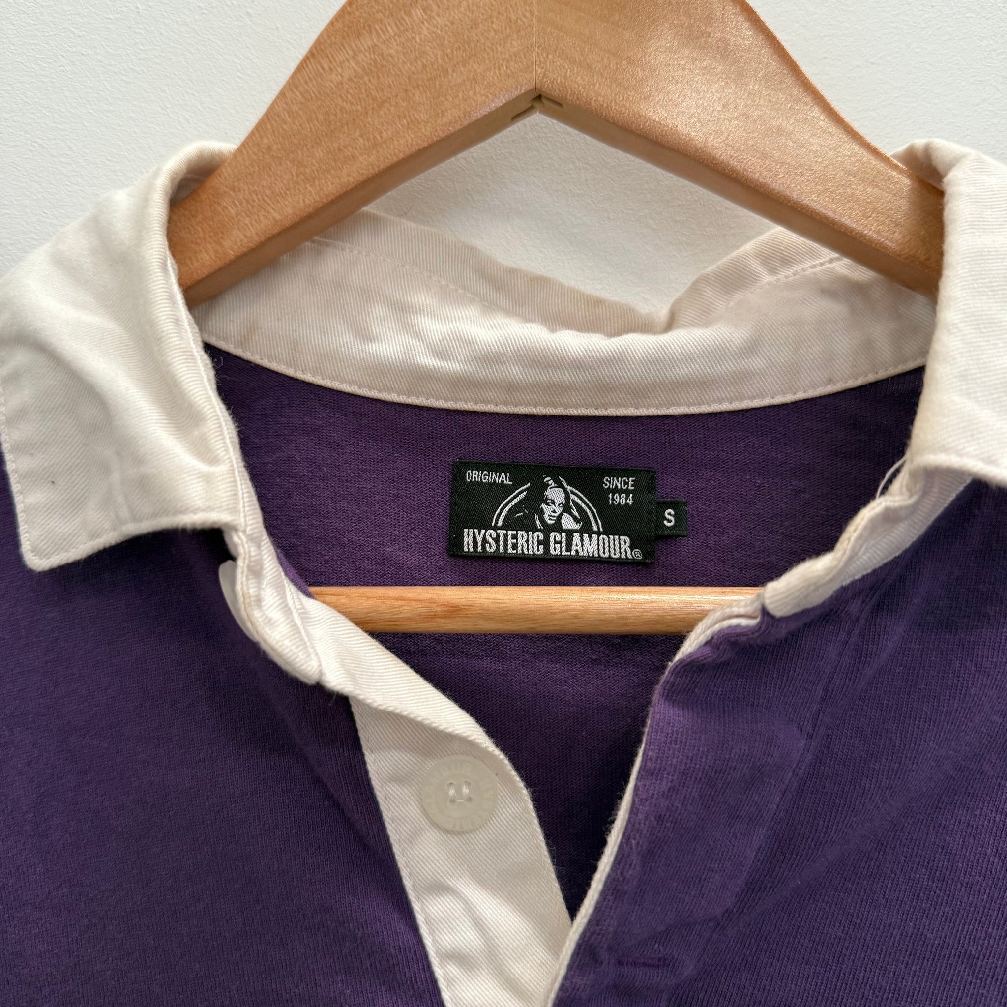 Hysteric Glamour Purple Rugby Crewneck (Size S)