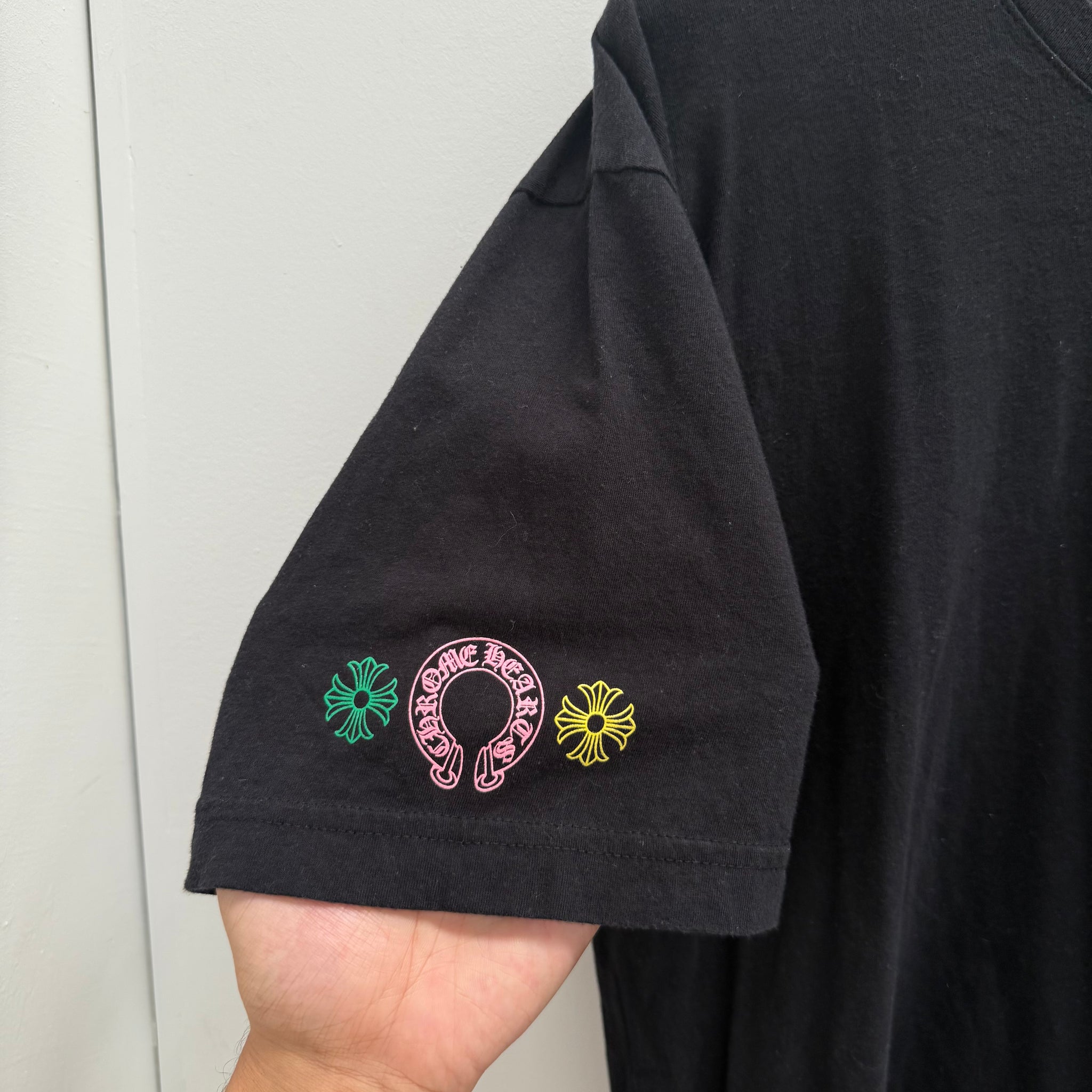 Chrome Hearts Multicolour Cross Print T-shirt (Size XL)