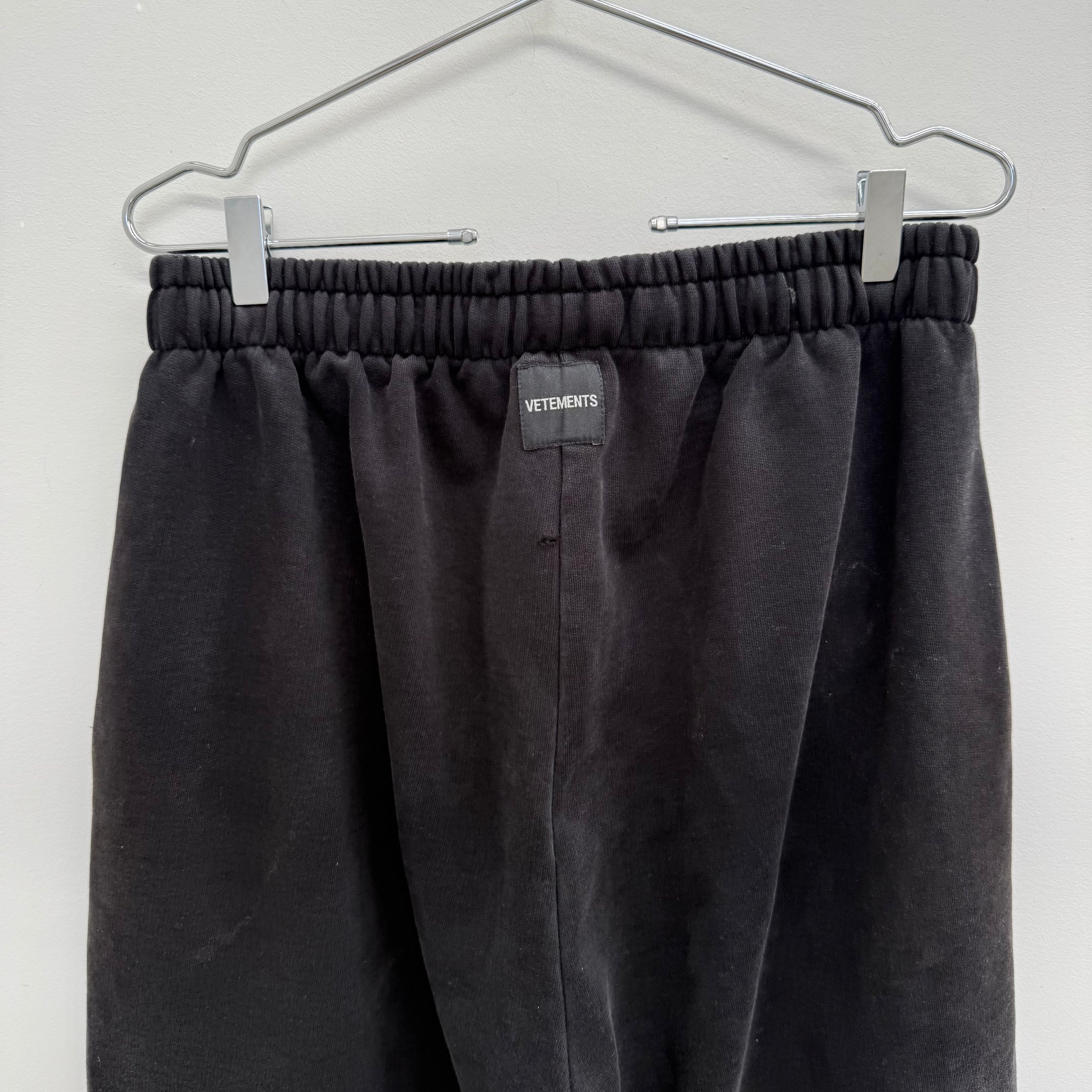 Vetements 'The Bulldog Spirit' Black FW18 Track Pants (Size L)