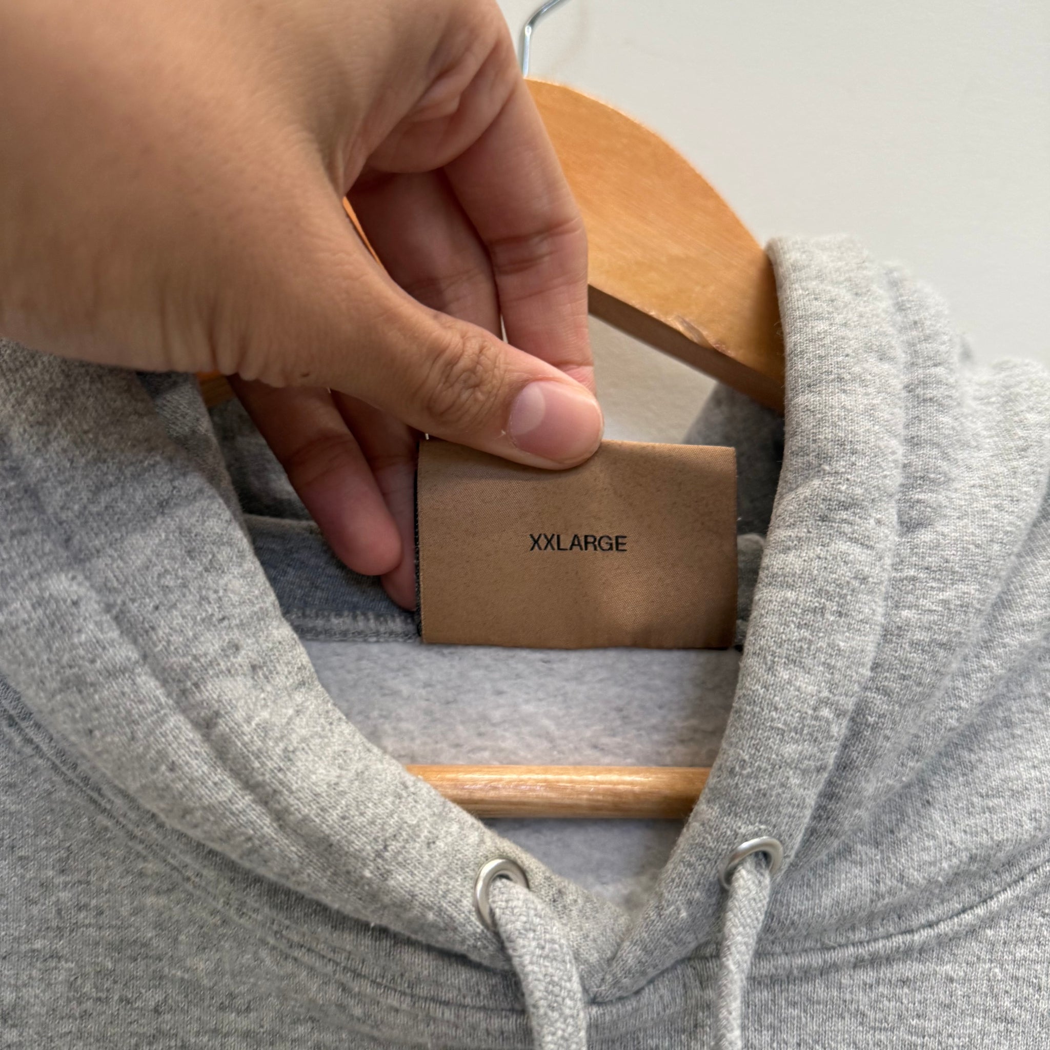 Supreme Burberry Box Logo Hoodie Grey (Size XXL)