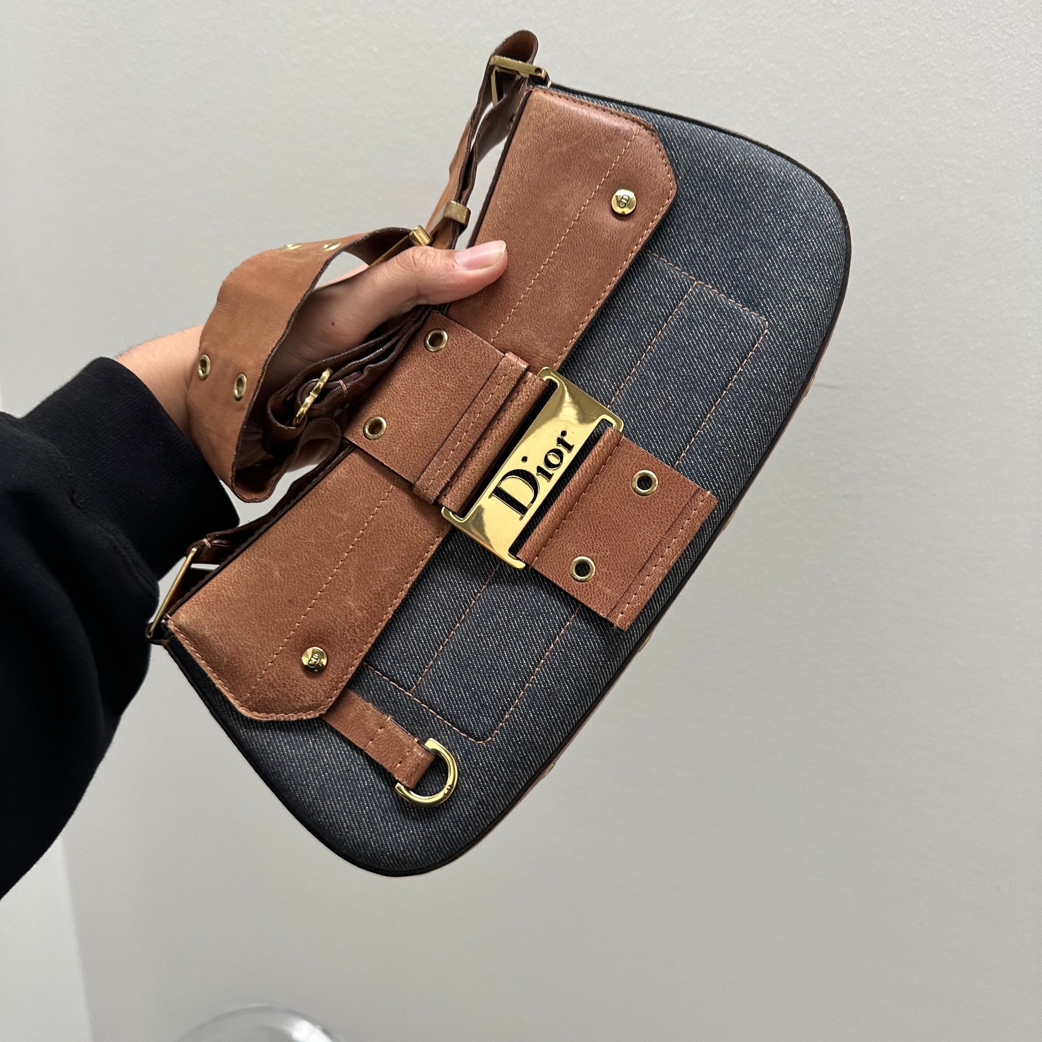 Christian Dior Denim Street Chic Columbus Bag