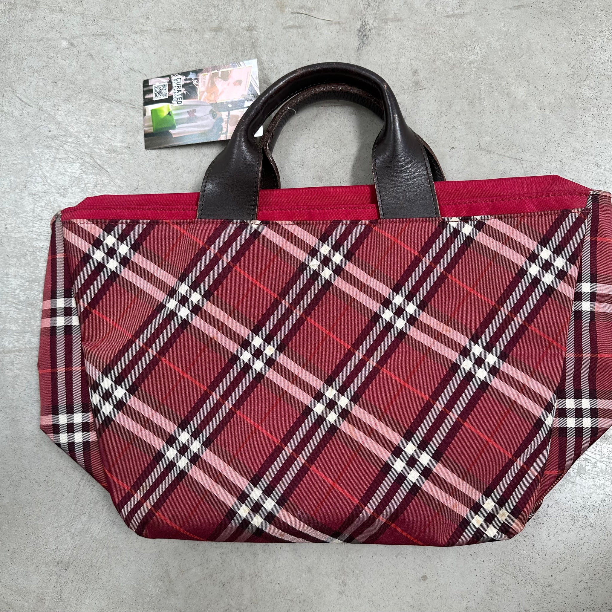 Burberry London Blue Label Red Hand Bag