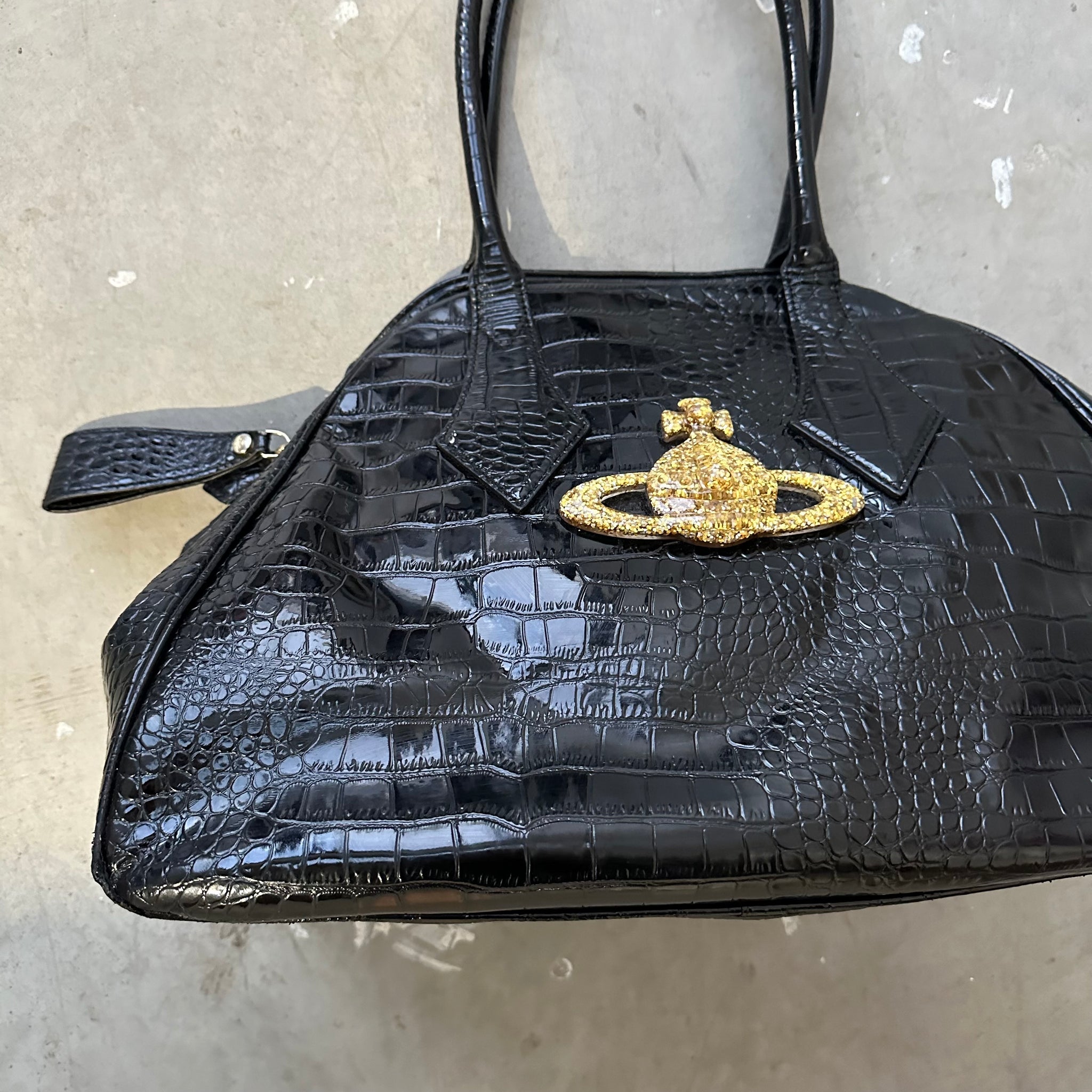 Vivienne Westwood Glitter Orb Yasmine Hand Bag