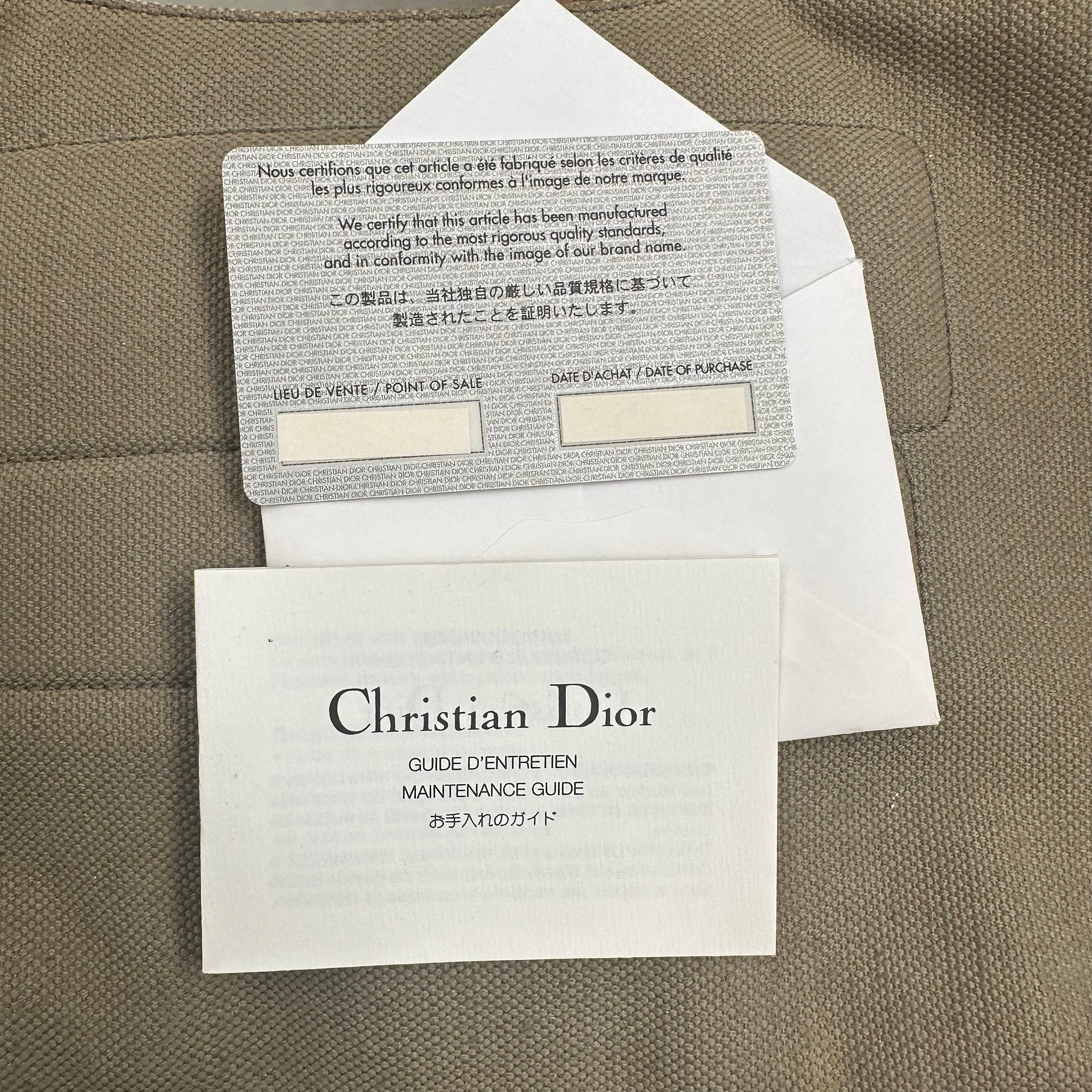 Christian Dior Green Street Chic Large Columbus Bag