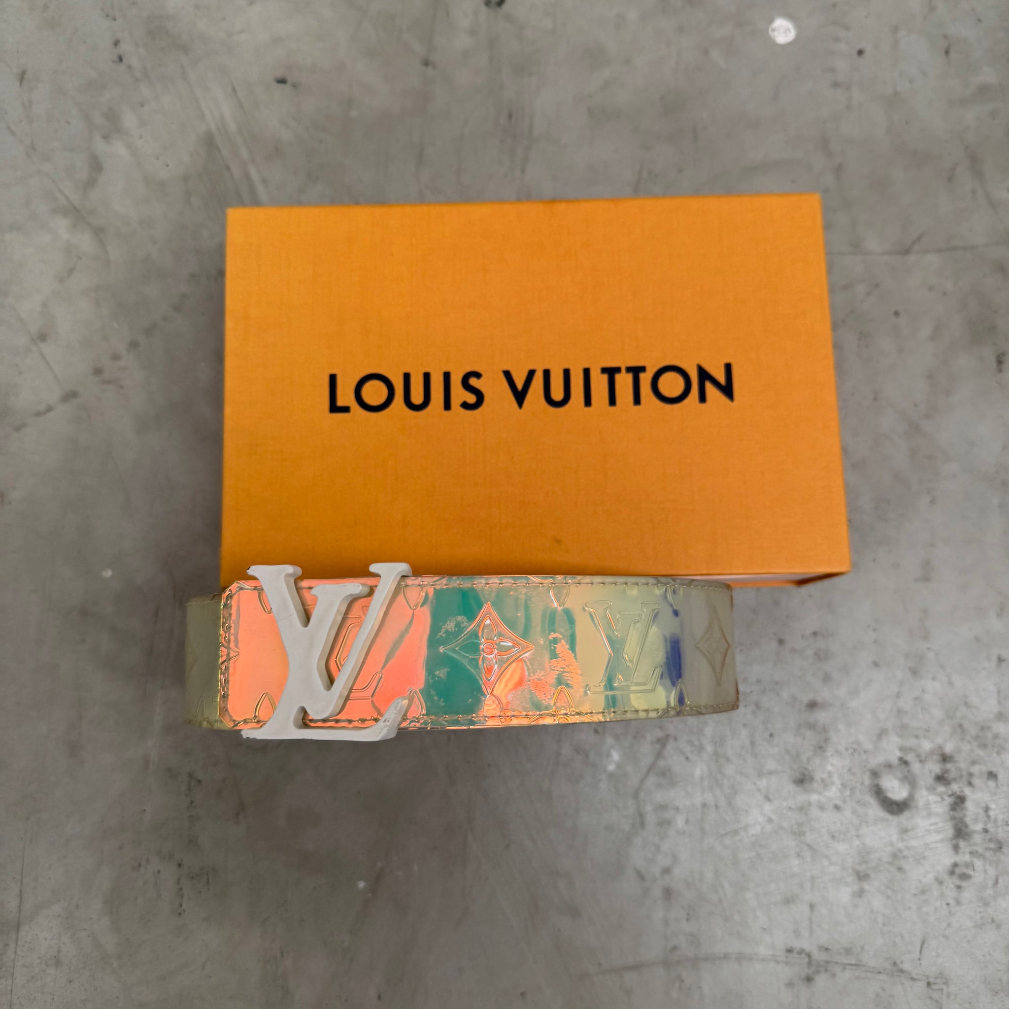 Louis Vuitton by Virgil Abloh Prism Ceinture Belt (Size 95)