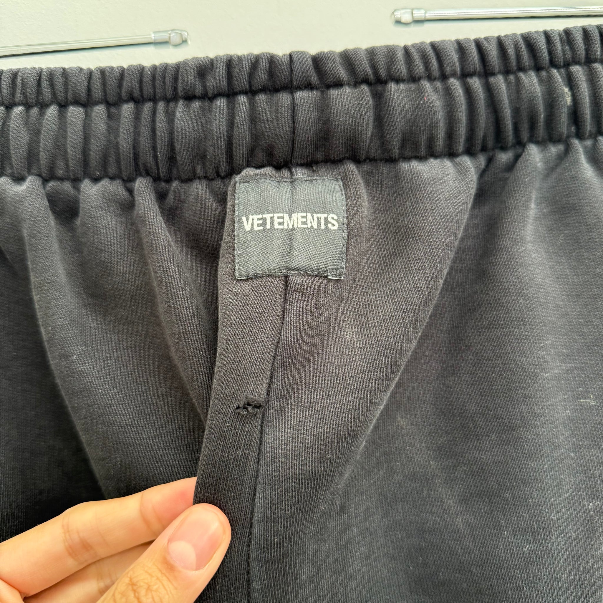 Vetements 'The Bulldog Spirit' Black FW18 Track Pants (Size L)