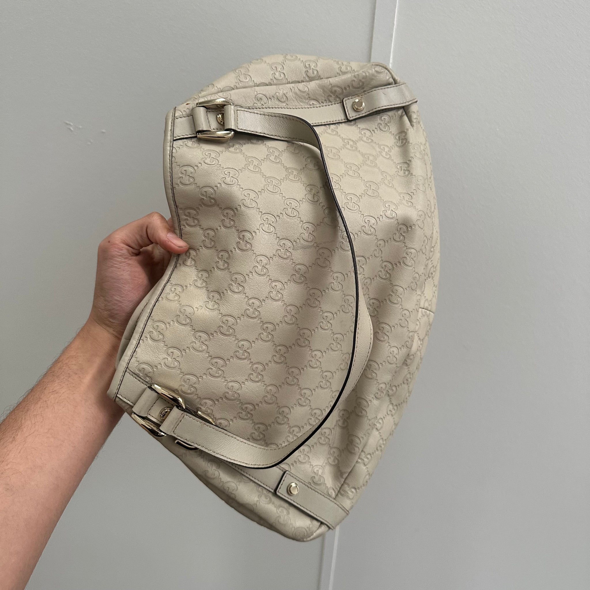 Gucci Guccissima Abbey Shoulder Tote Bag