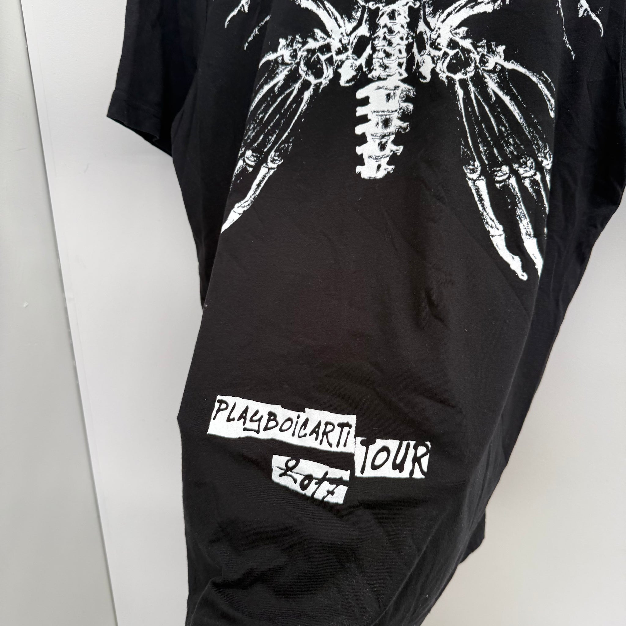 Playboi Carti Butterfly Skeleton Tour 2017 T Shirt (Size XL)