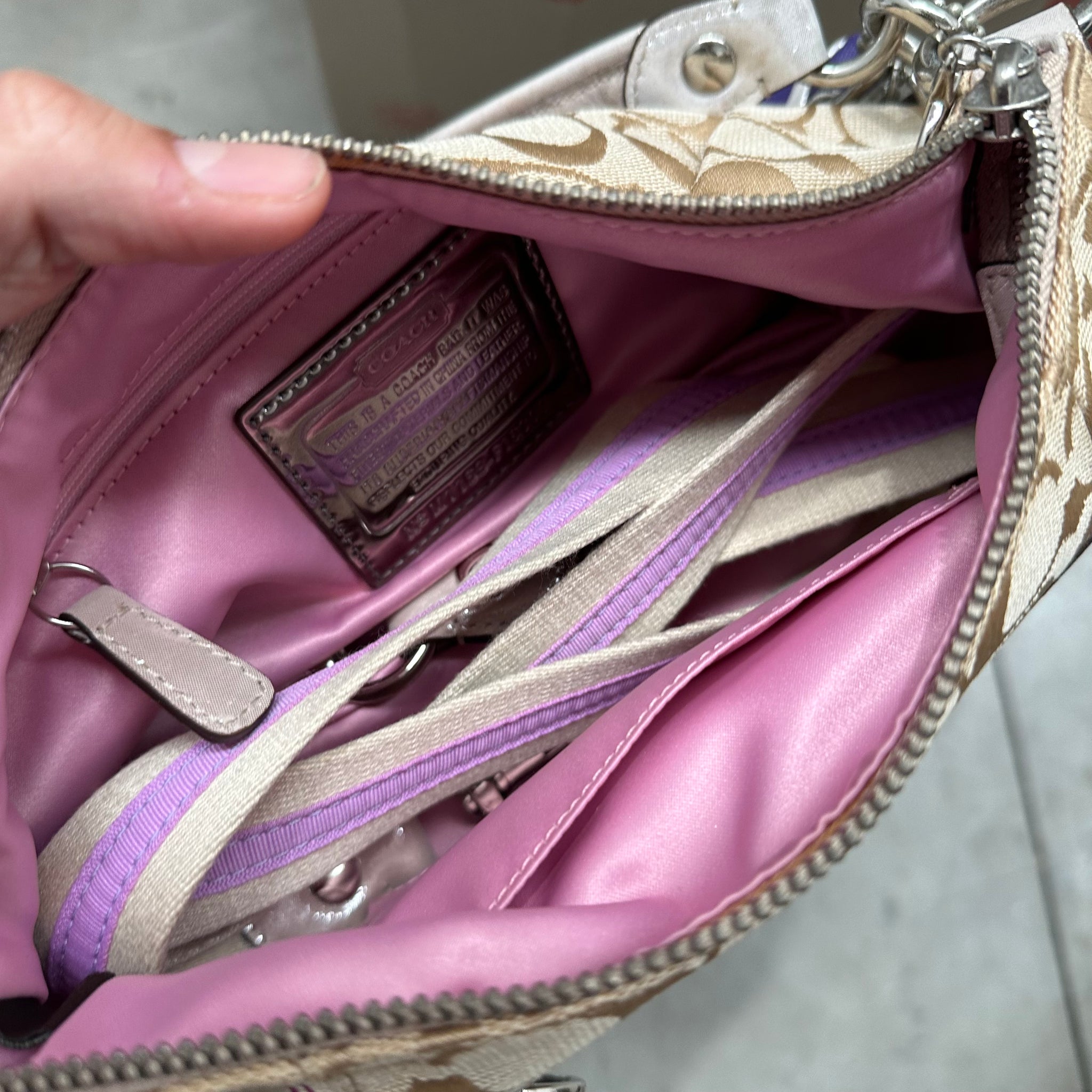 Coach Signature Poppy Shoulder Bag
