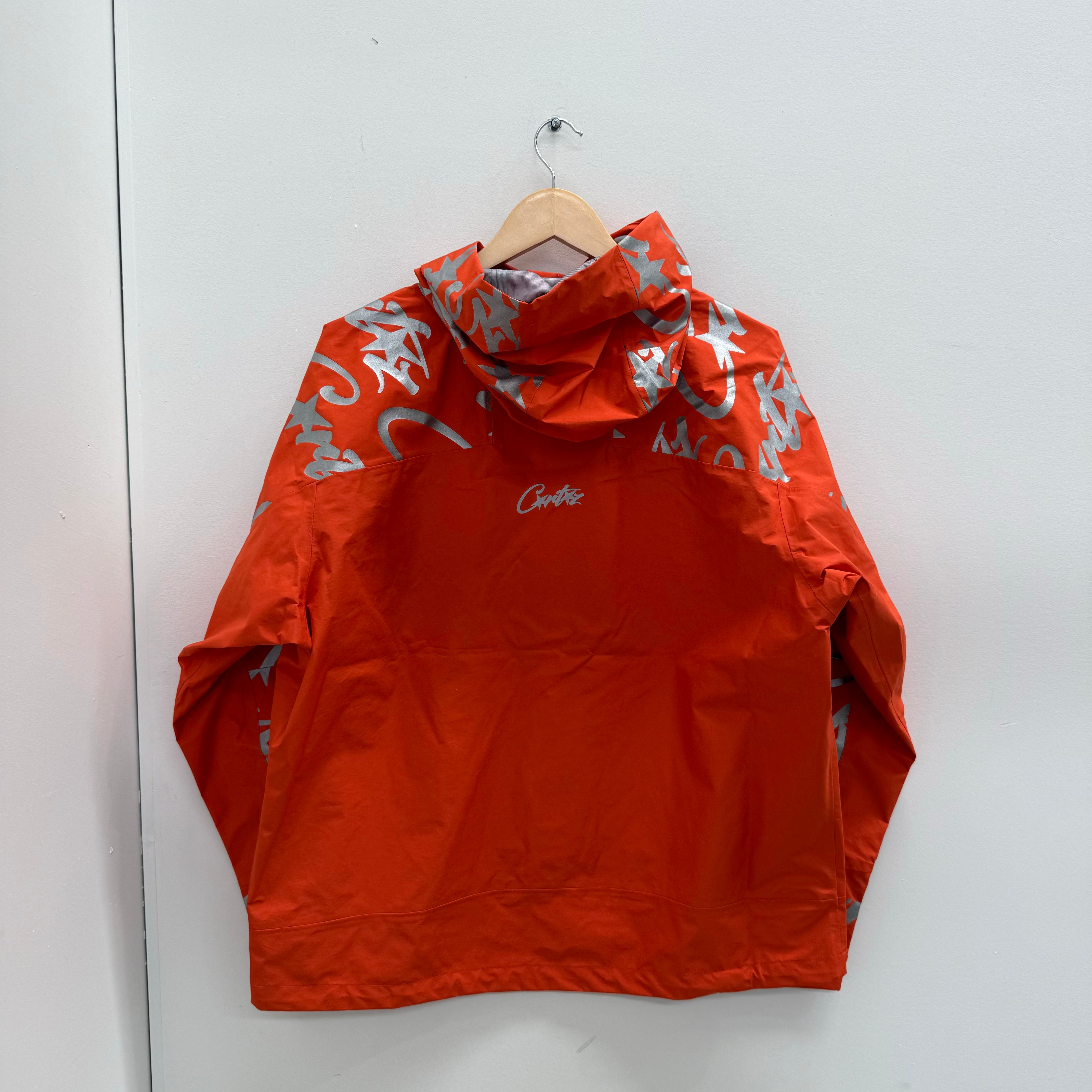 Corteiz Elitework Waterproof Shell Jacket Orange (Size M