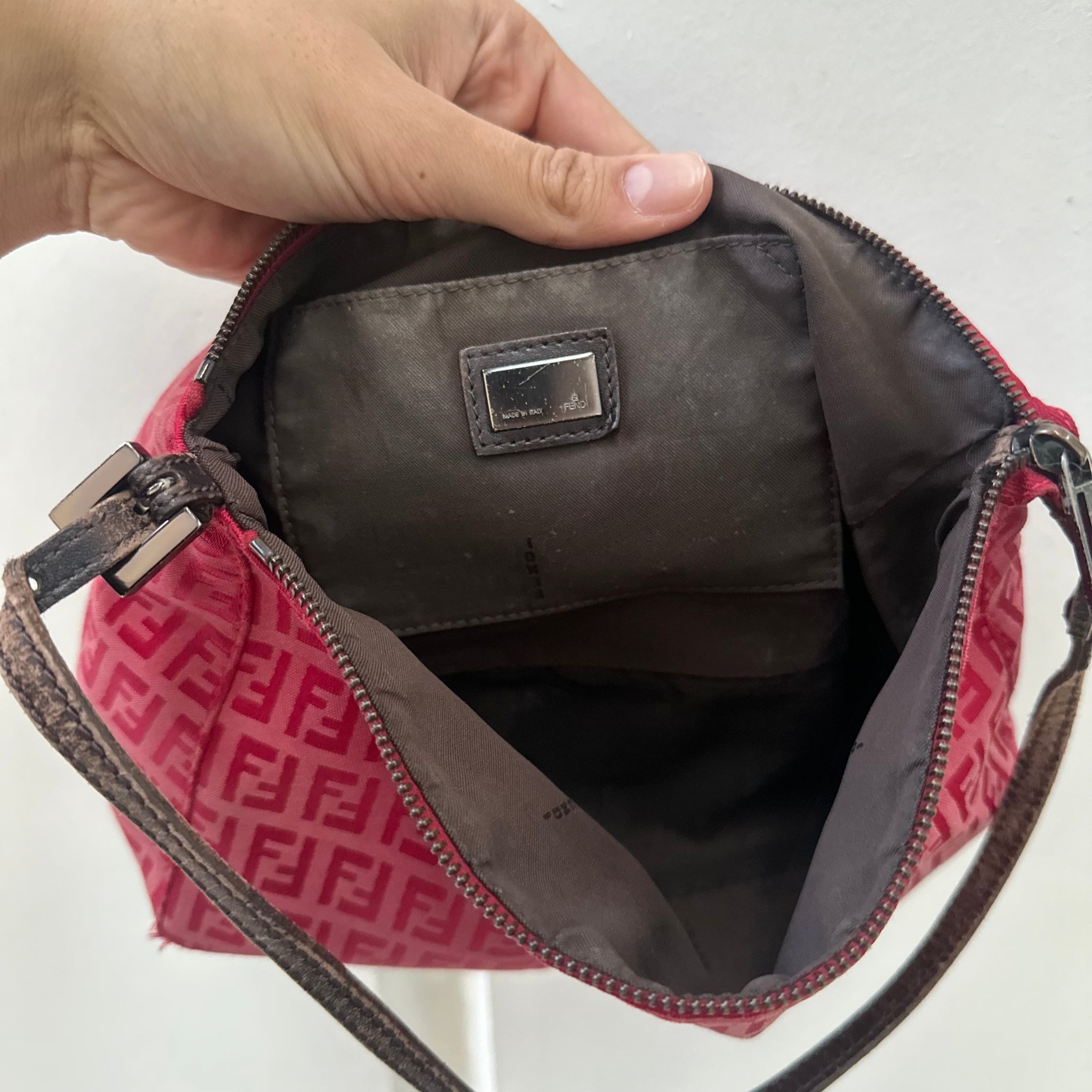 Fendi Red Pochette Shoulder Bag