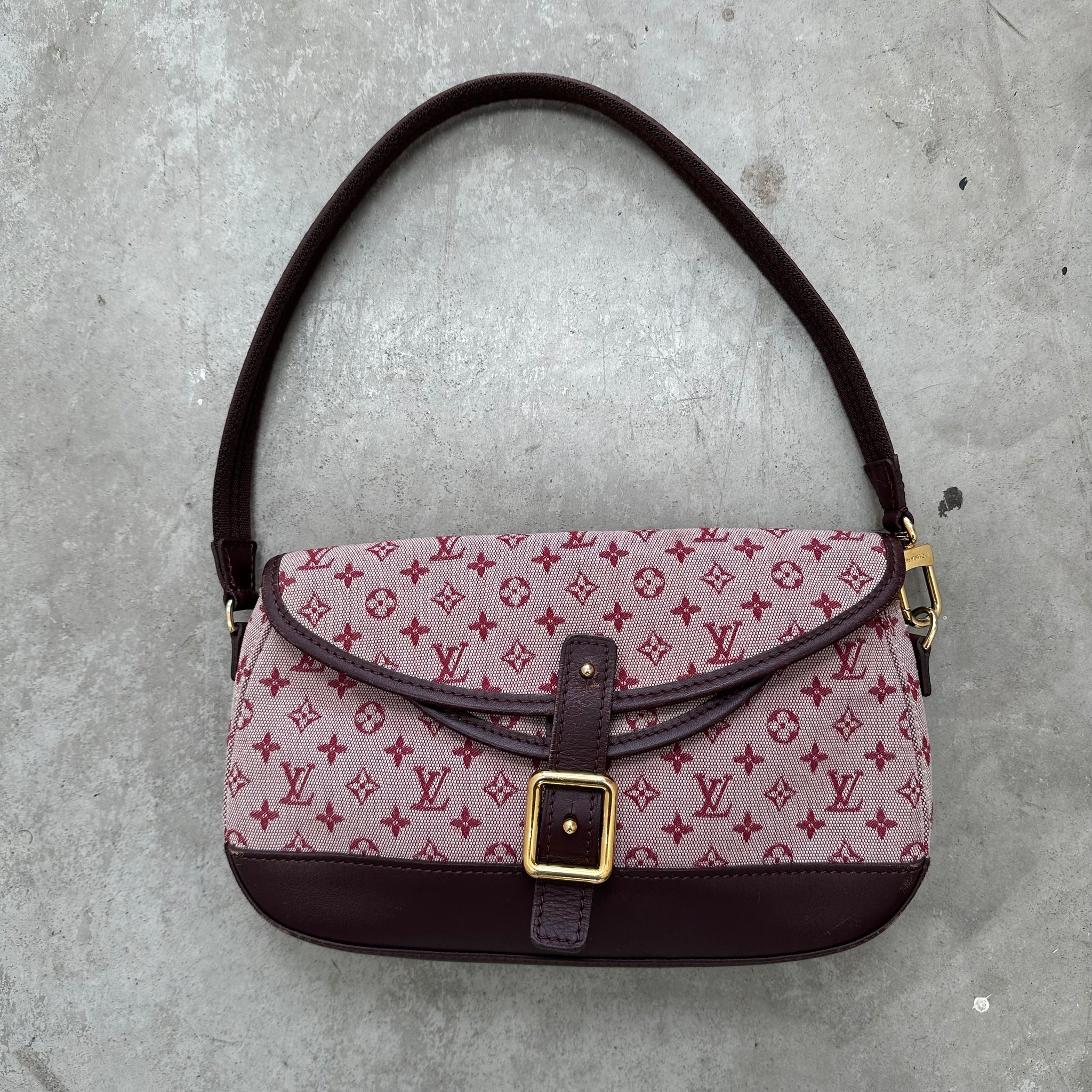 Louis Vuitton Red Monogram Canvas Mini Lin Marjorie Shoulder Bag