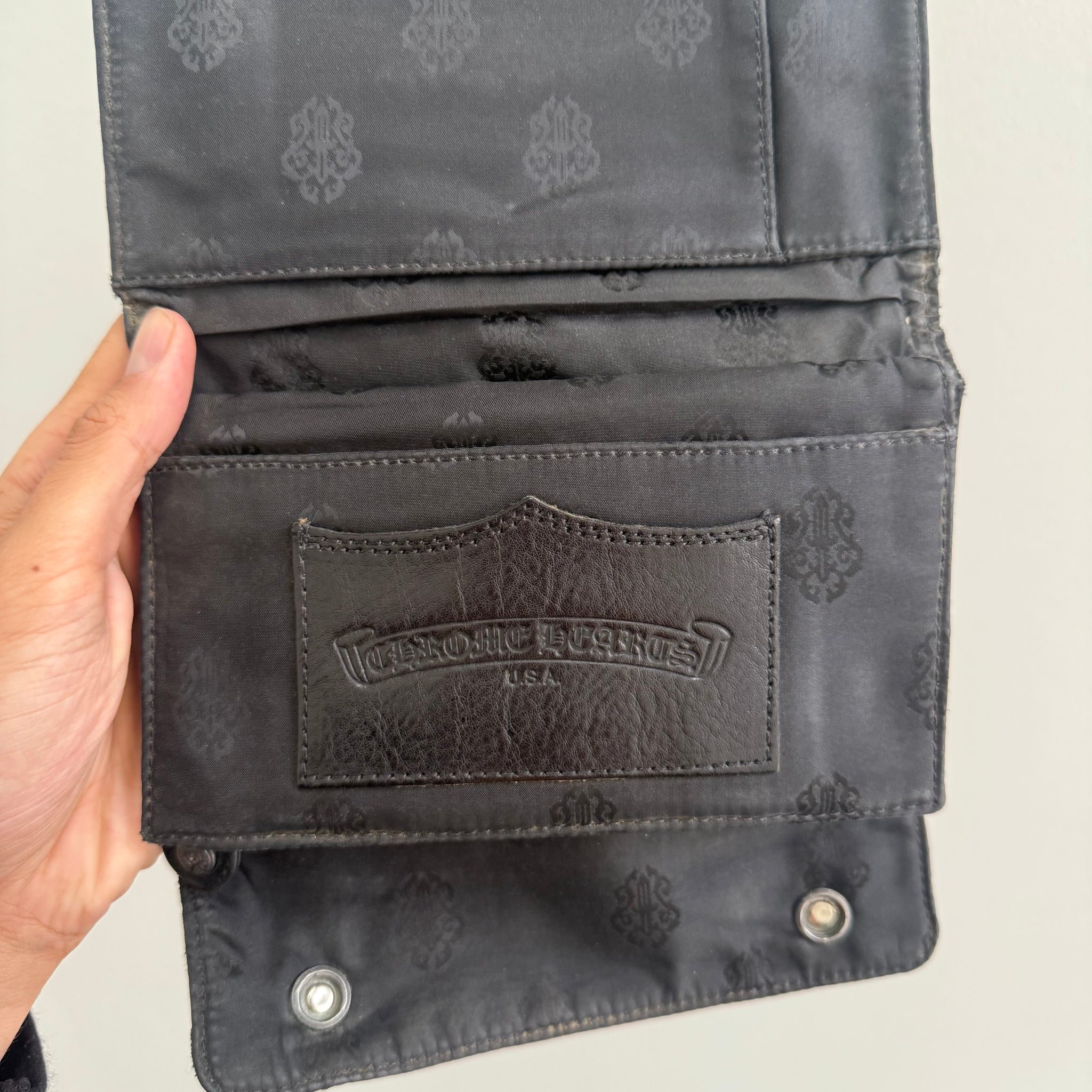 Chrome Hearts Wave Nylon Long Wallet