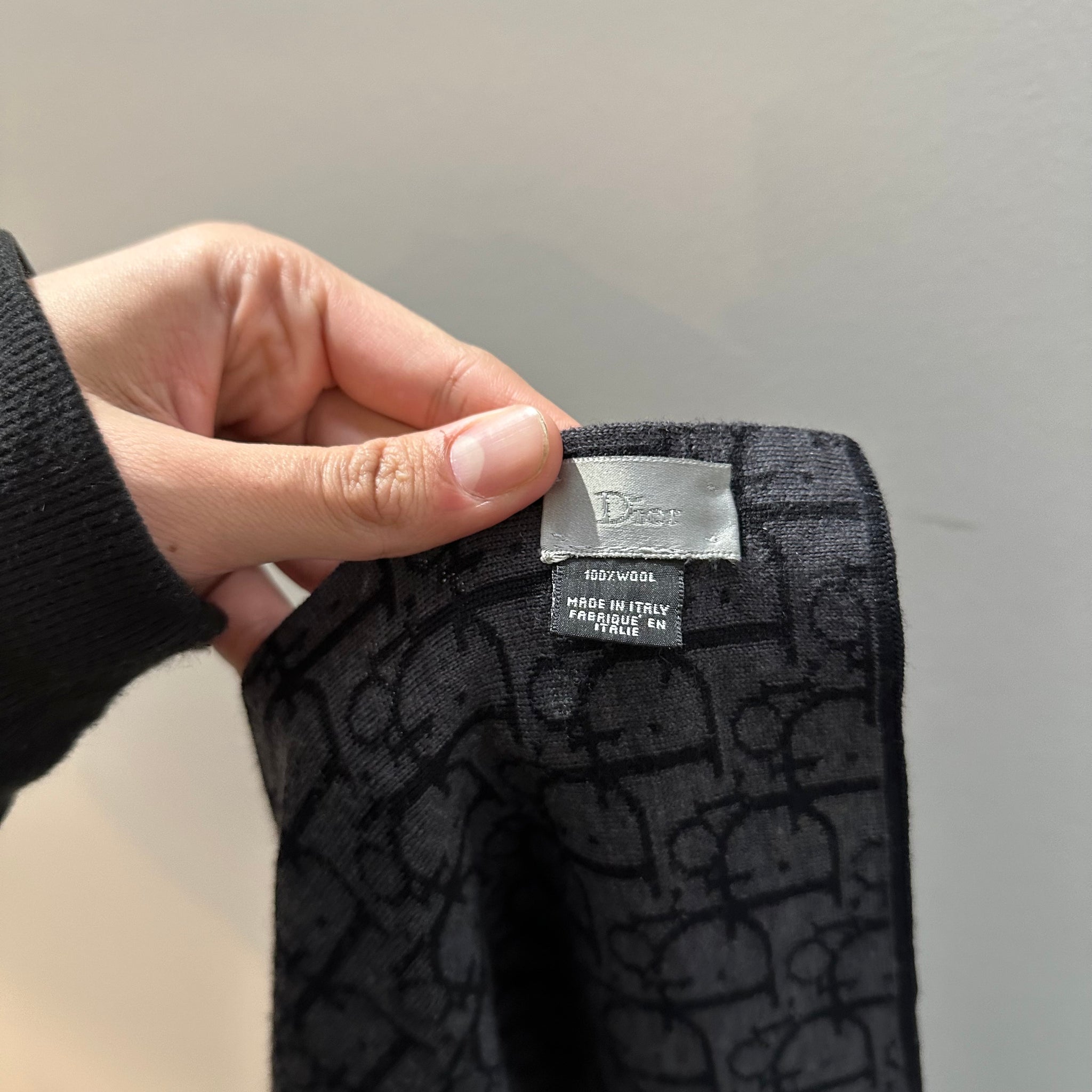 Dior Trotter Black Monogram Scarf