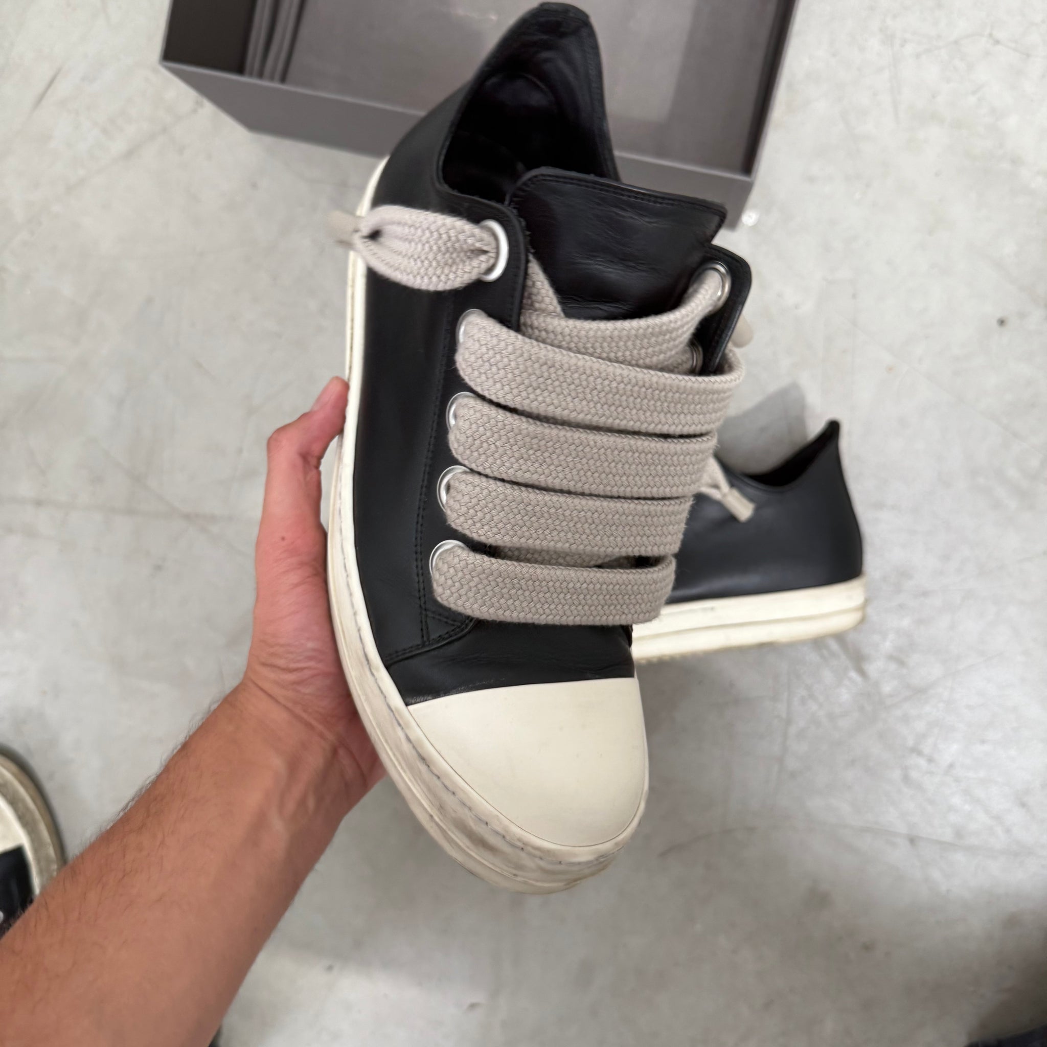 Rick Owens Jumbo Lace Ramone Low EU44