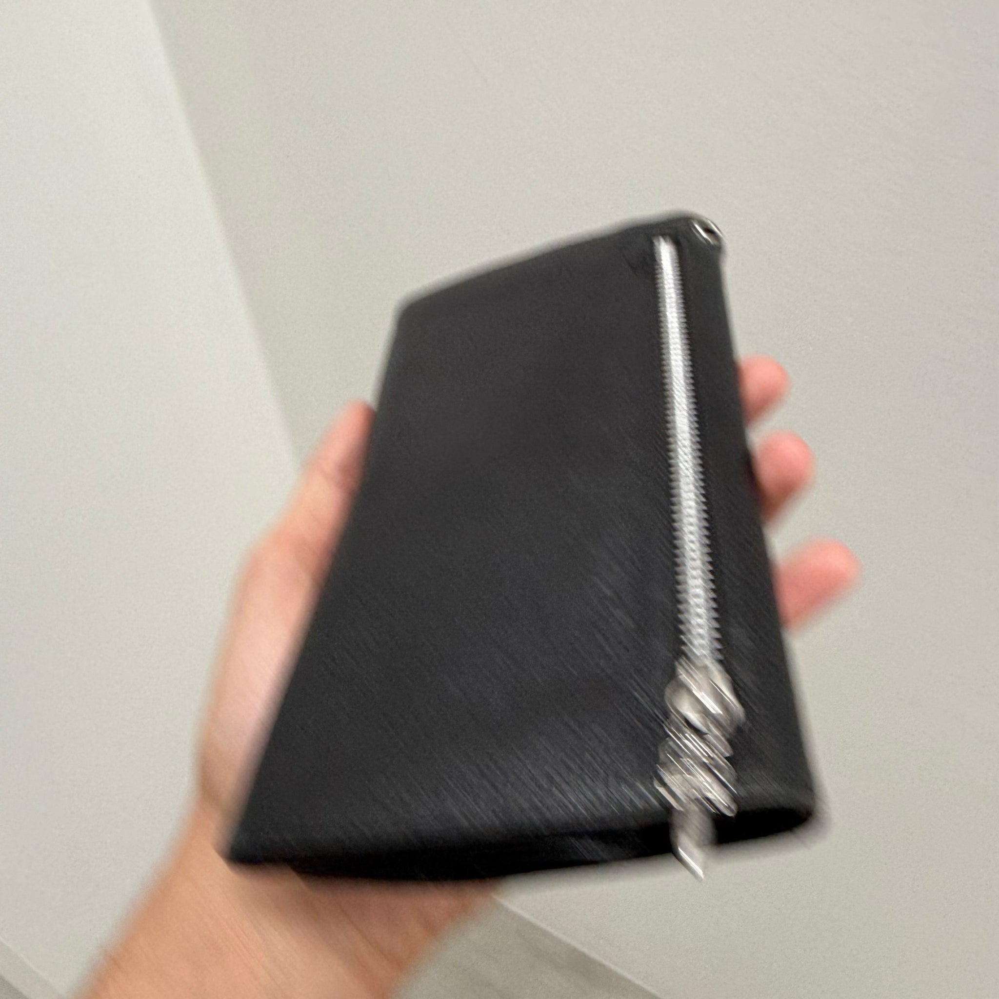Chrome Hearts Double Button Snap Wallet Black