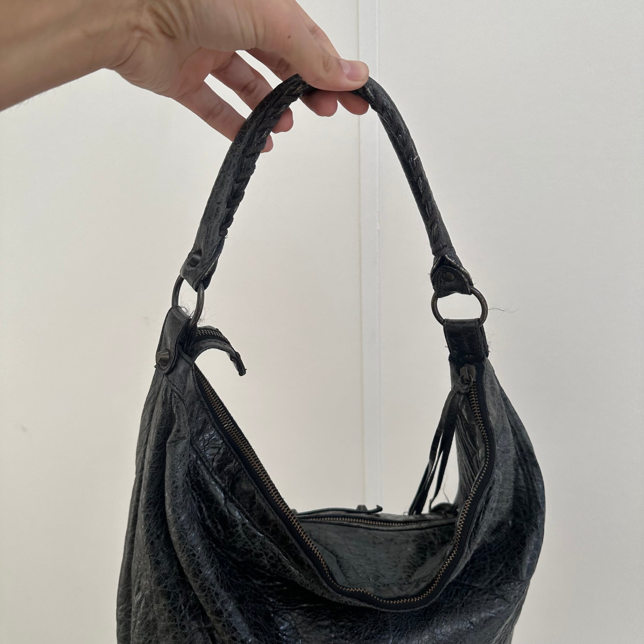 Balenciaga The Day Editors Shoulder Bag Black