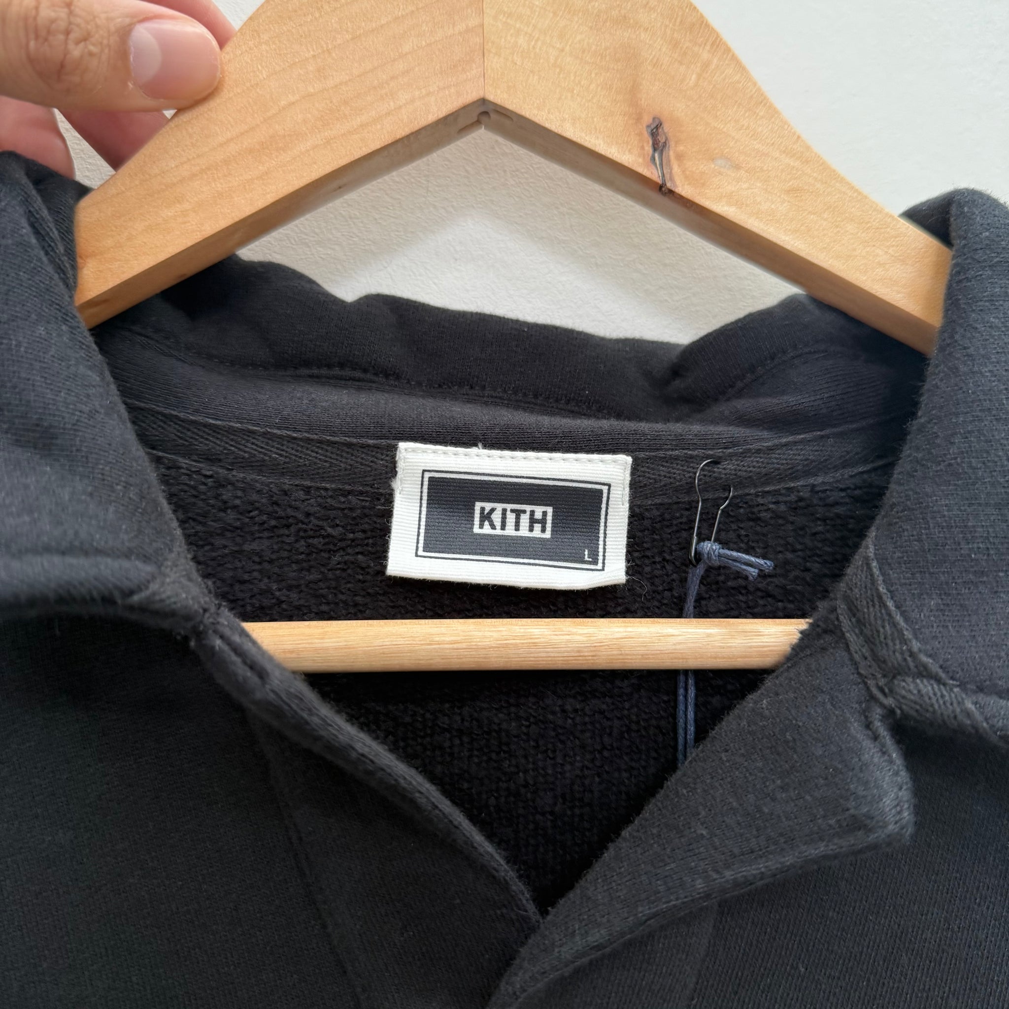Kith Paris Exclusive Script Nelson Rugby Crew Black (Size L)