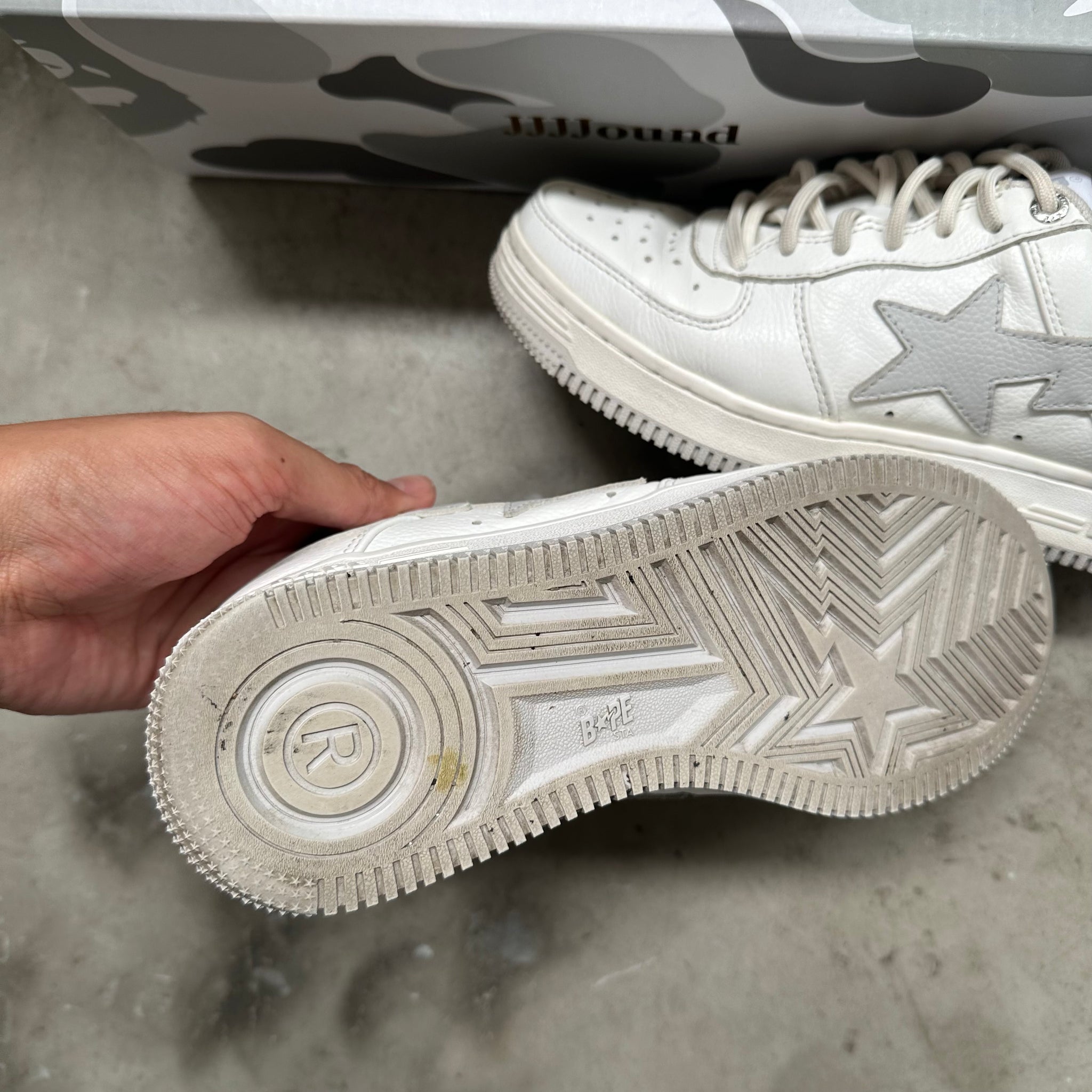 JJJJound x Bapesta 'White' US5