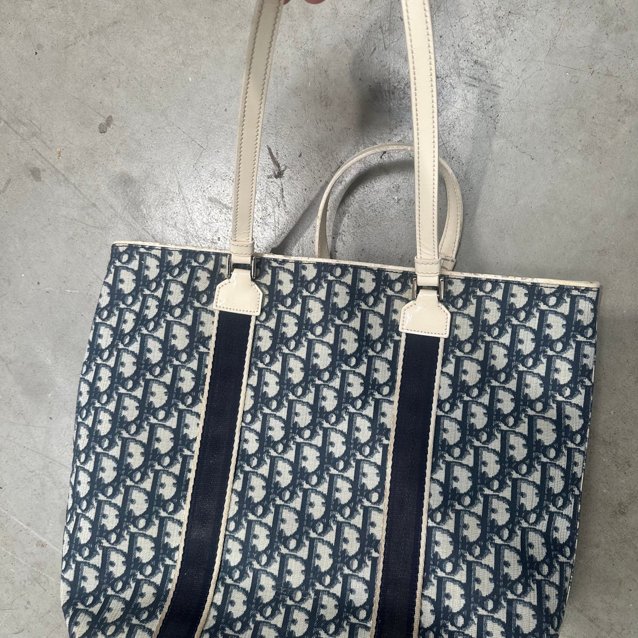 Dior Monogram Trotter No. 1 Tote Bag Navy