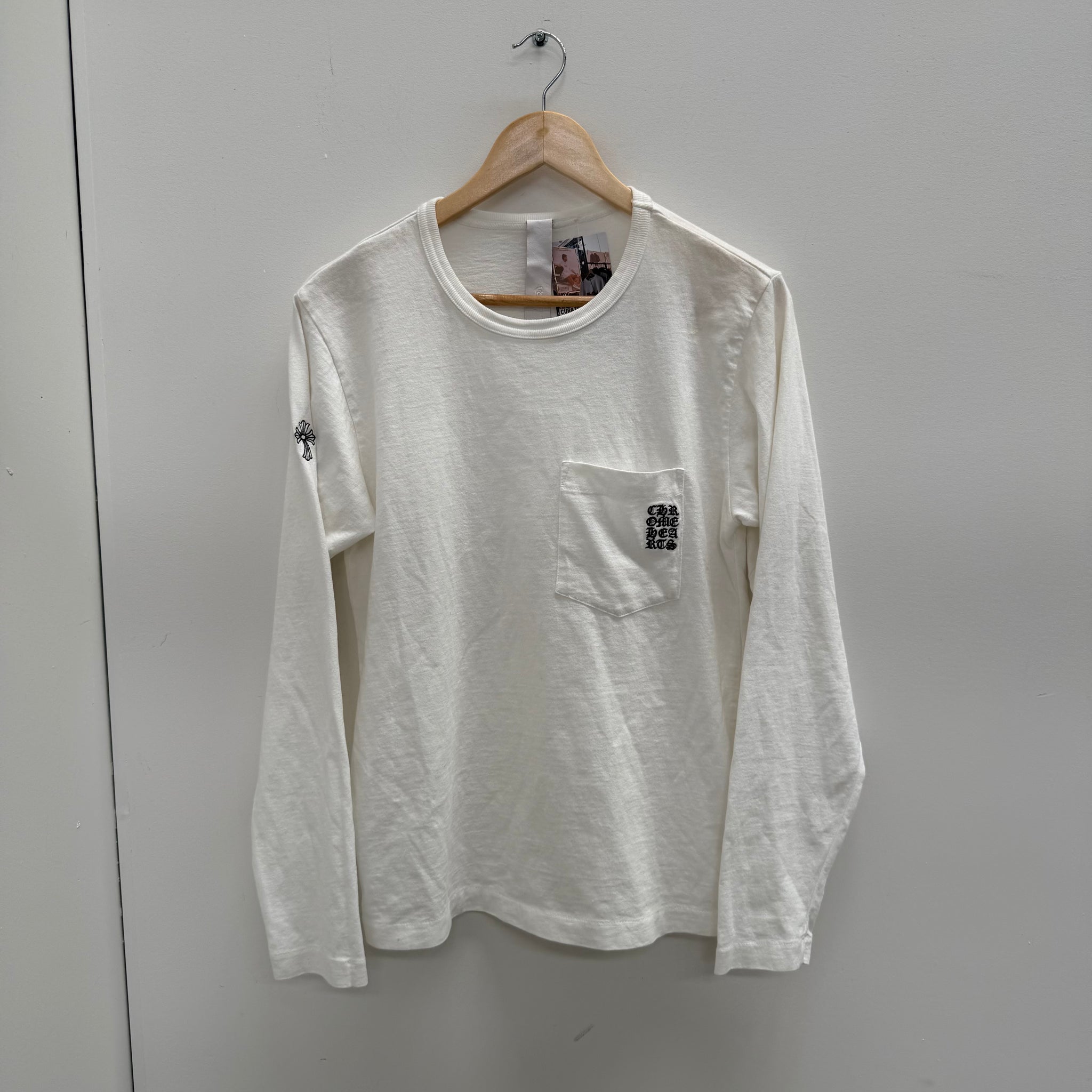 Chrome Hearts Embroidered Pocket Logo Long Sleeve (Size XS)