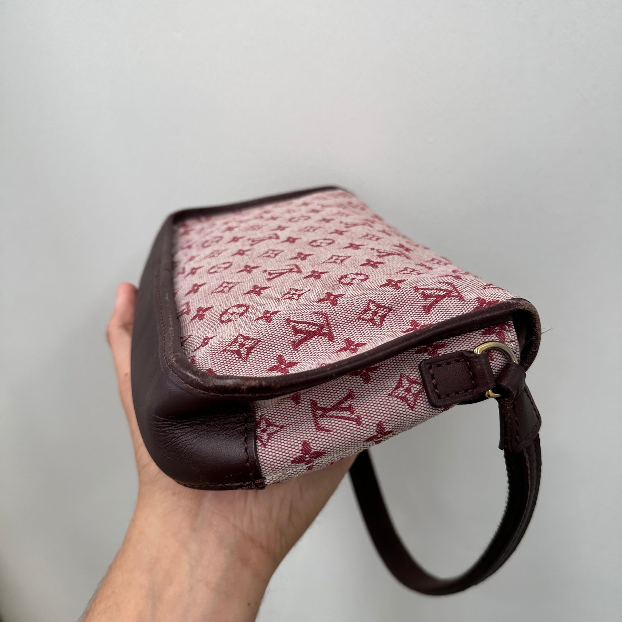 Louis Vuitton Red Monogram Canvas Mini Lin Marjorie Shoulder Bag