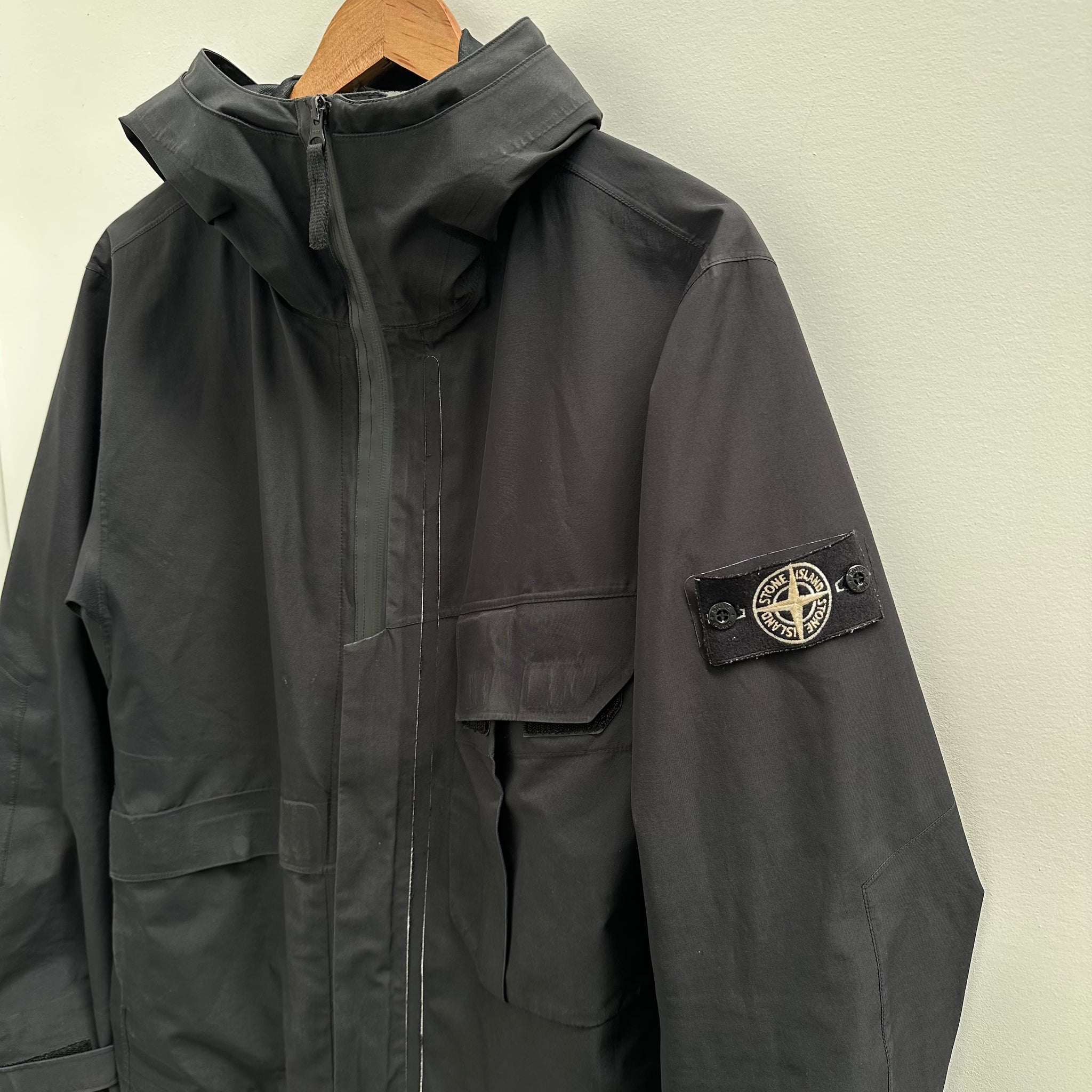 Stone Island Tank Shield Multi Layer Hooded Jacket (Size L)