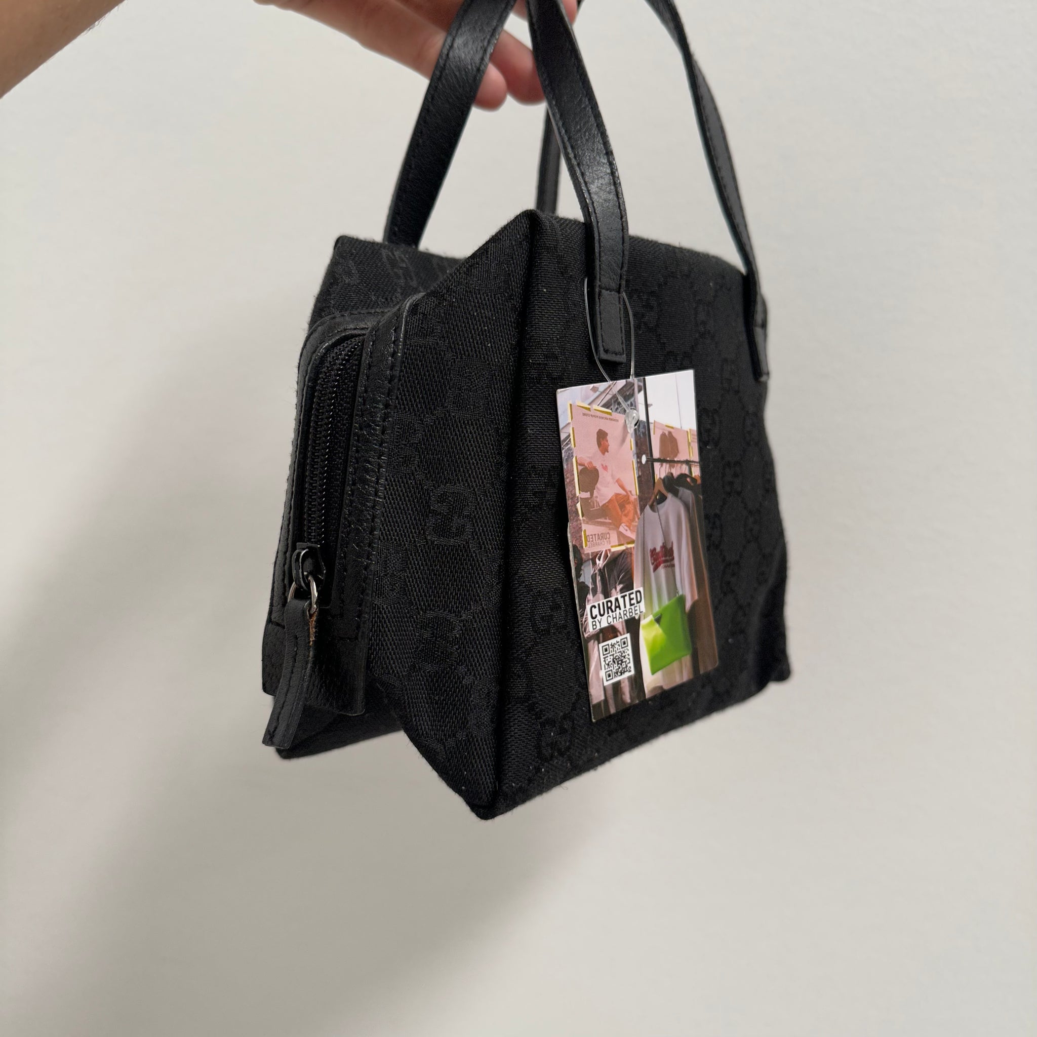 Gucci Small Bao Bag Canvas Black