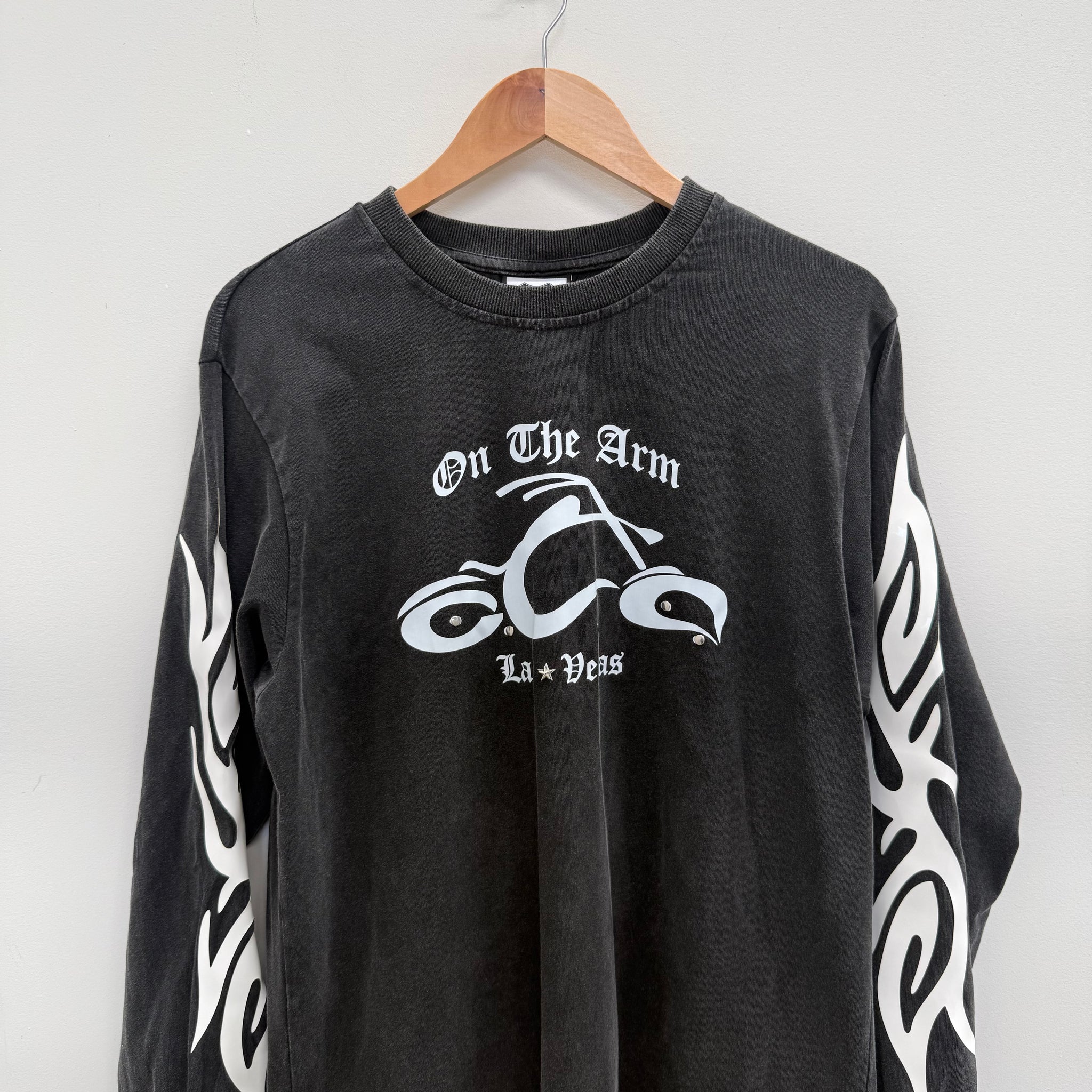 On The Arm Motorcycle L/S T Shirt Black (Size M)