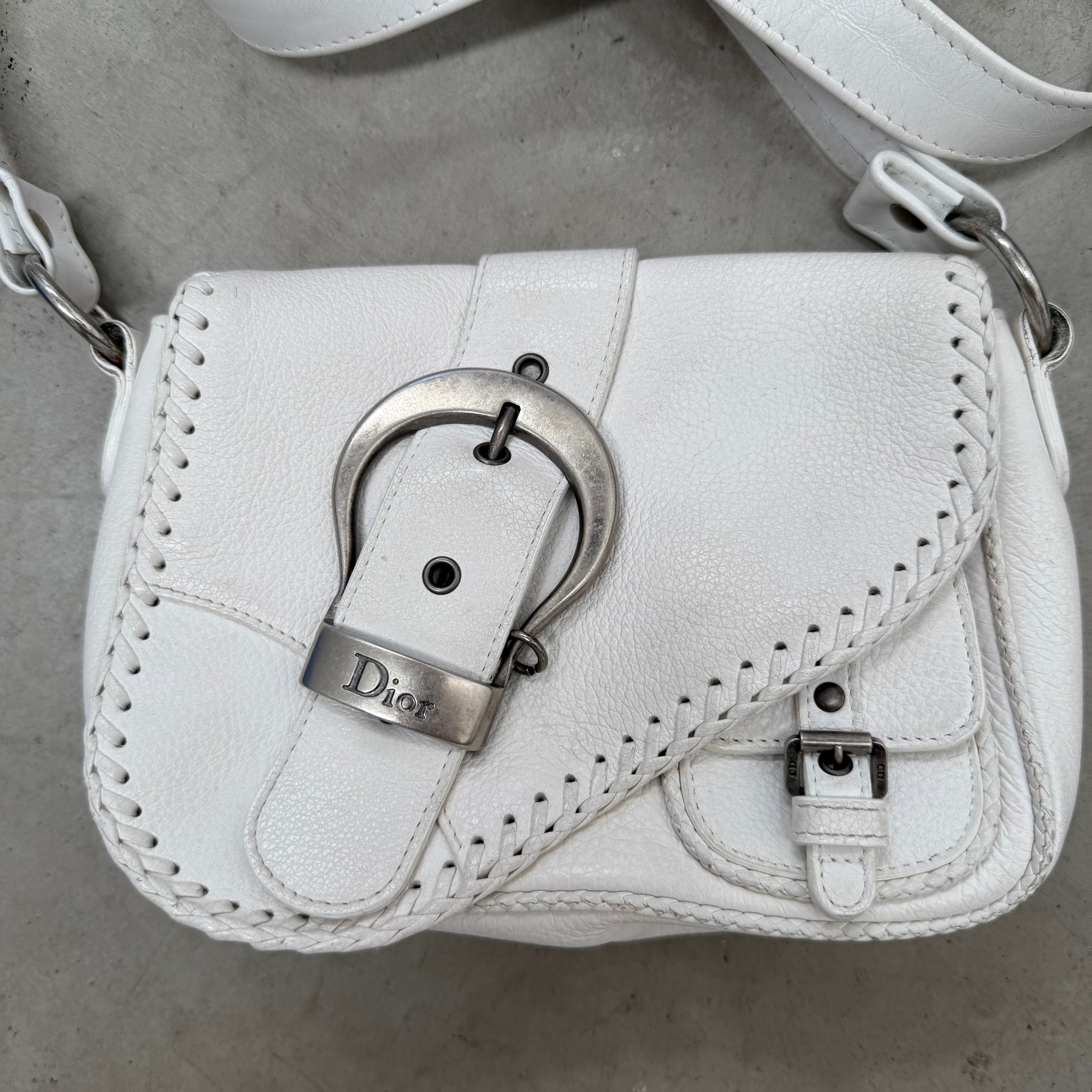 Dior Gaucho Leather Saddle Bag